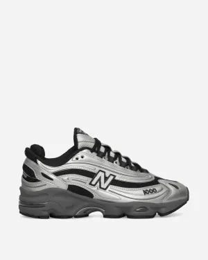 1000 Sneakers Silver Metallic / Black