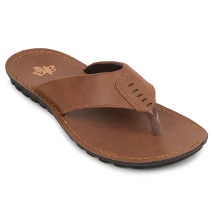 A-HA Tan Casual Slipper For Men MPU-57 By Liberty