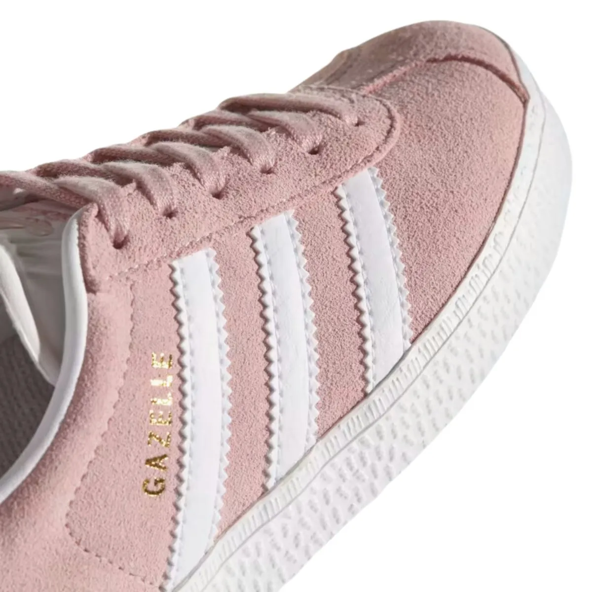 Adidas Girl's (Preschool) Gazelle Icey Pink/Cloud White/Gold Metallic