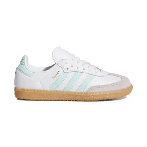 Adidas Kid's (Grade School) Samba OG Cloud White/Semi Flash Aqua/Gum
