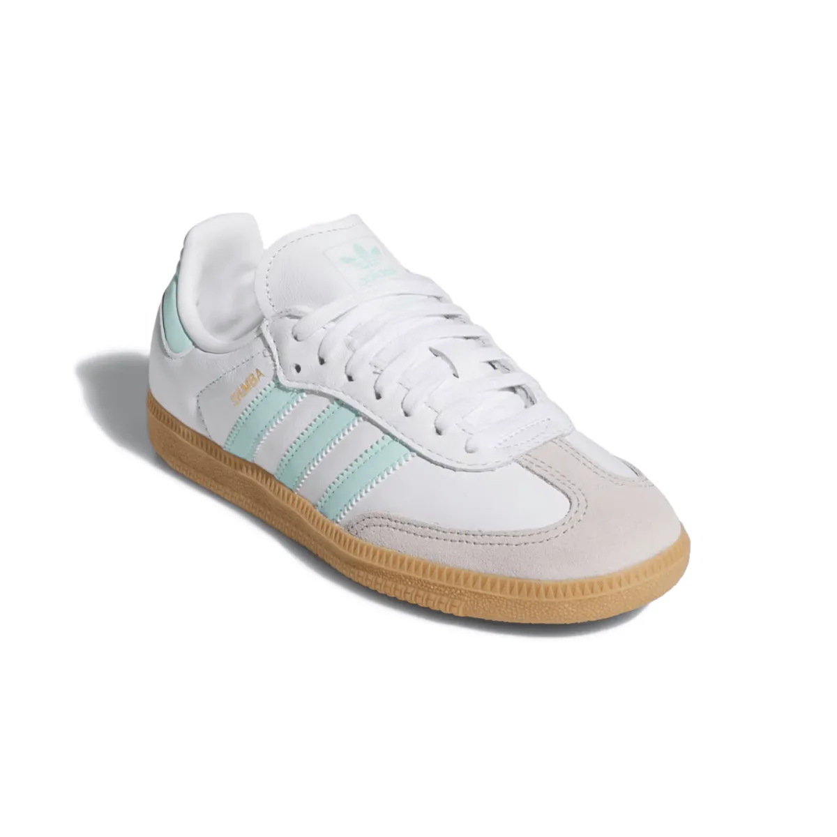 Adidas Kid's (Grade School) Samba OG Cloud White/Semi Flash Aqua/Gum