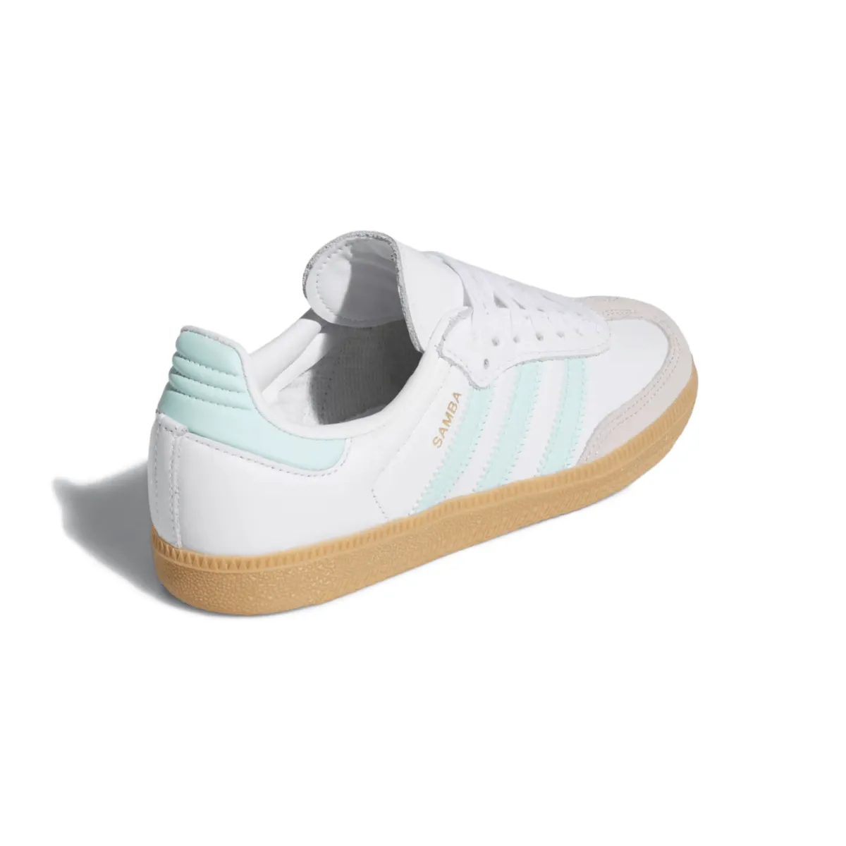 Adidas Kid's (Grade School) Samba OG Cloud White/Semi Flash Aqua/Gum