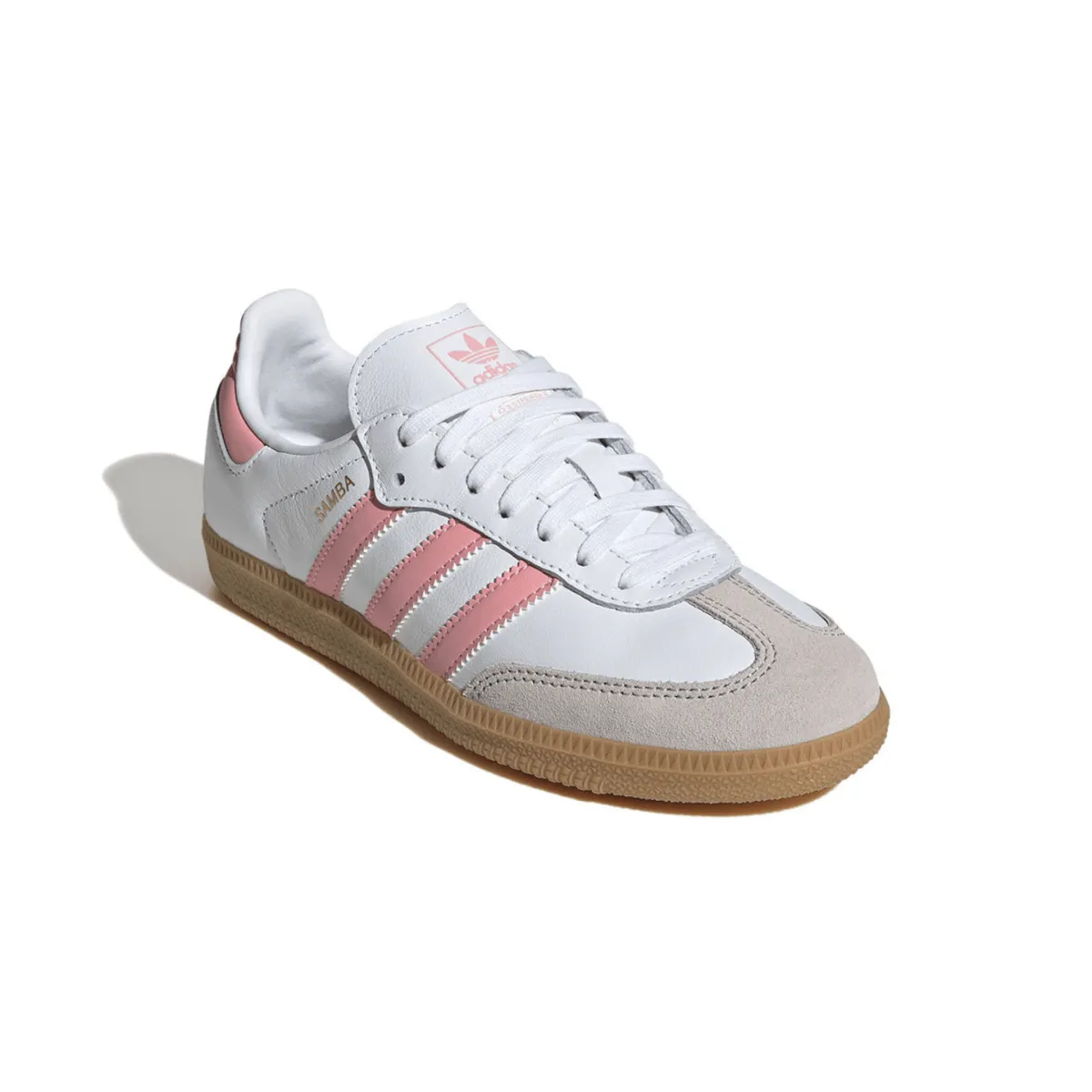 Adidas Kid's (Grade School) Samba OG Cloud White/Semi Pink Spark/Gum