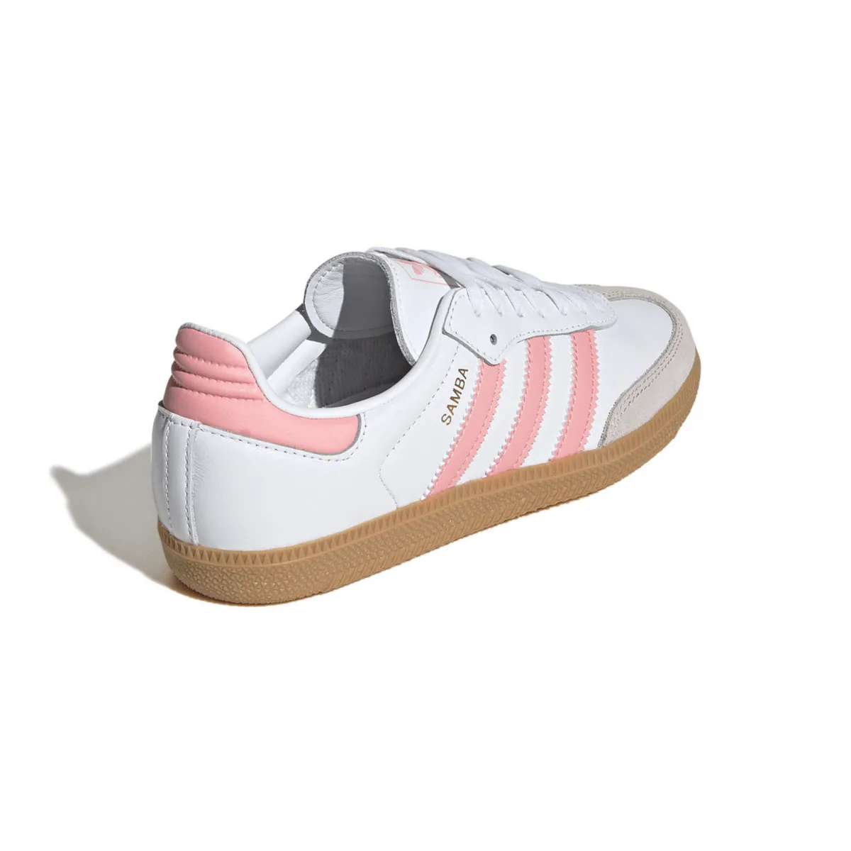 Adidas Kid's (Grade School) Samba OG Cloud White/Semi Pink Spark/Gum
