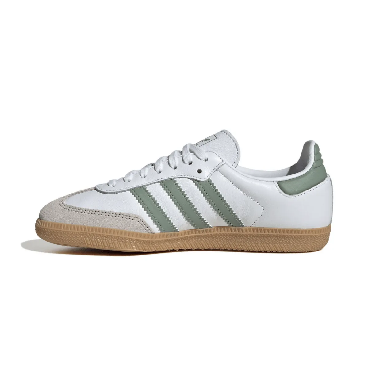 Adidas Kid's (Grade School) Samba OG Cloud White/Silver Green/Gum