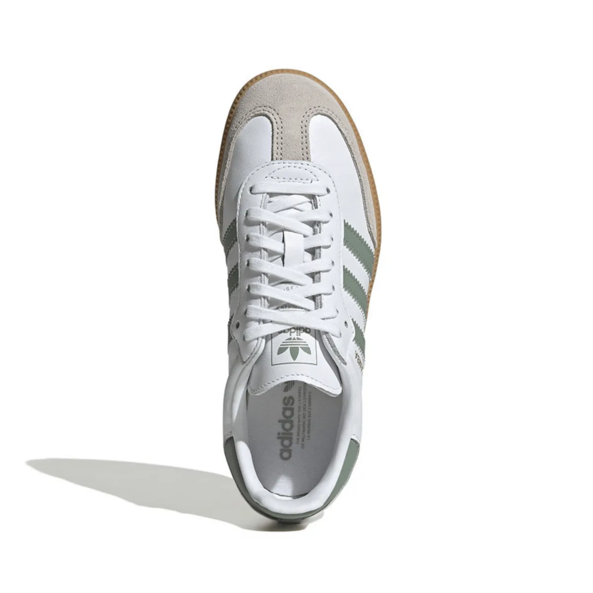 Adidas Kid's (Grade School) Samba OG Cloud White/Silver Green/Gum