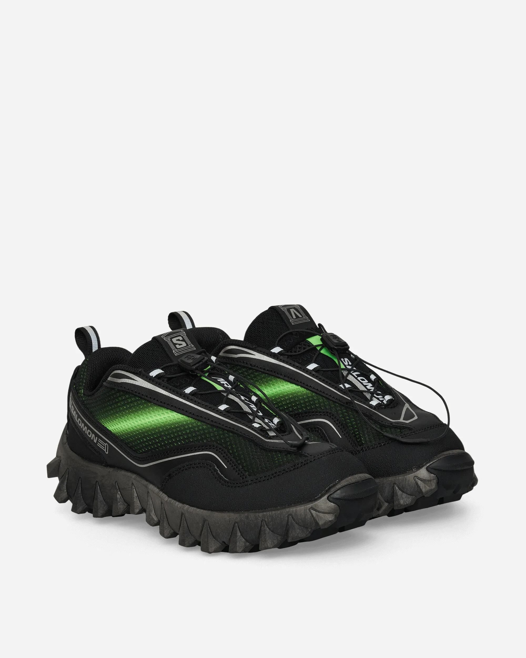 Aries Snowclog Sneakers Black / Green Gecko