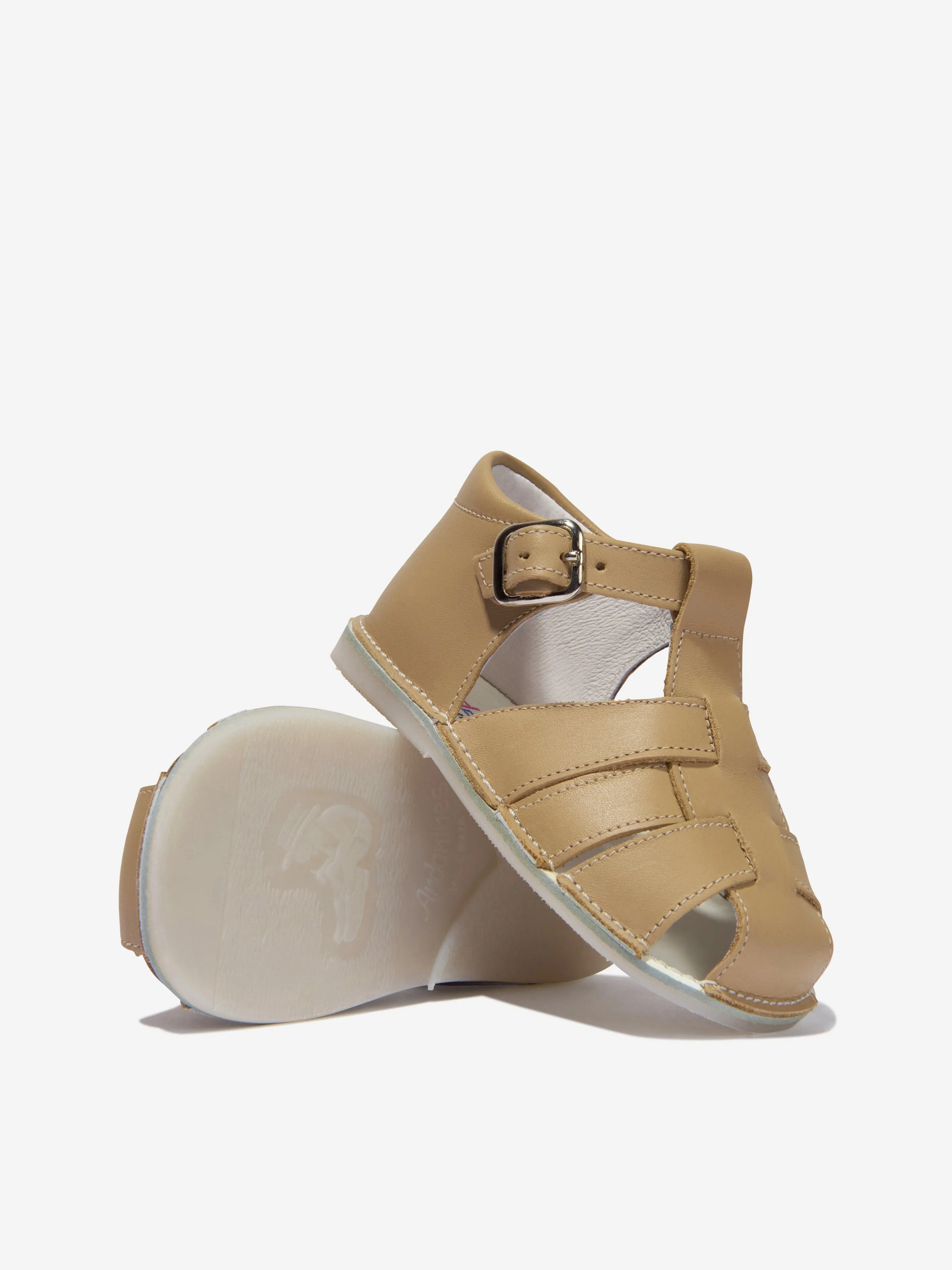 Baby Buckle Strap Sandals in Brown