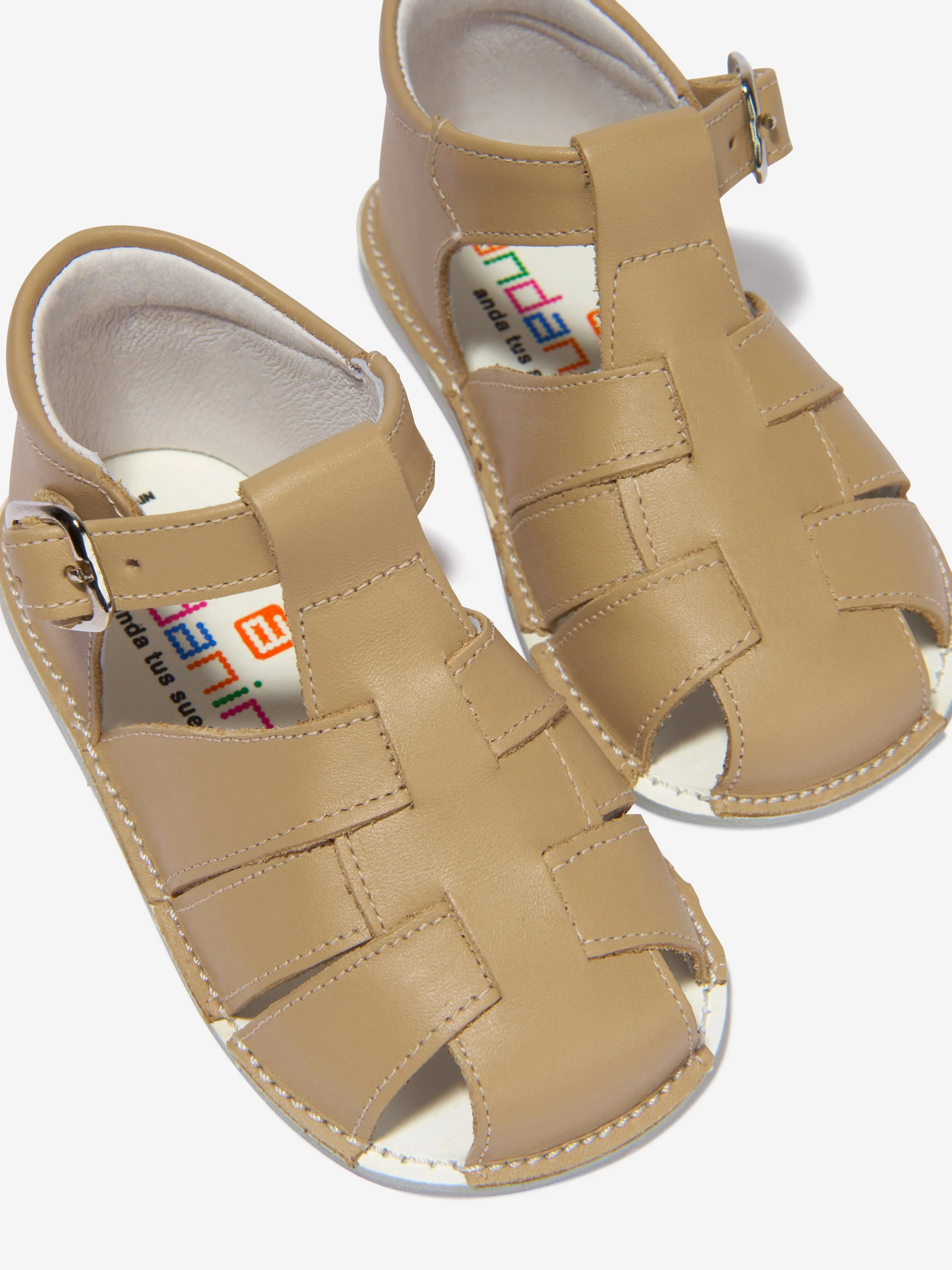 Baby Buckle Strap Sandals in Brown