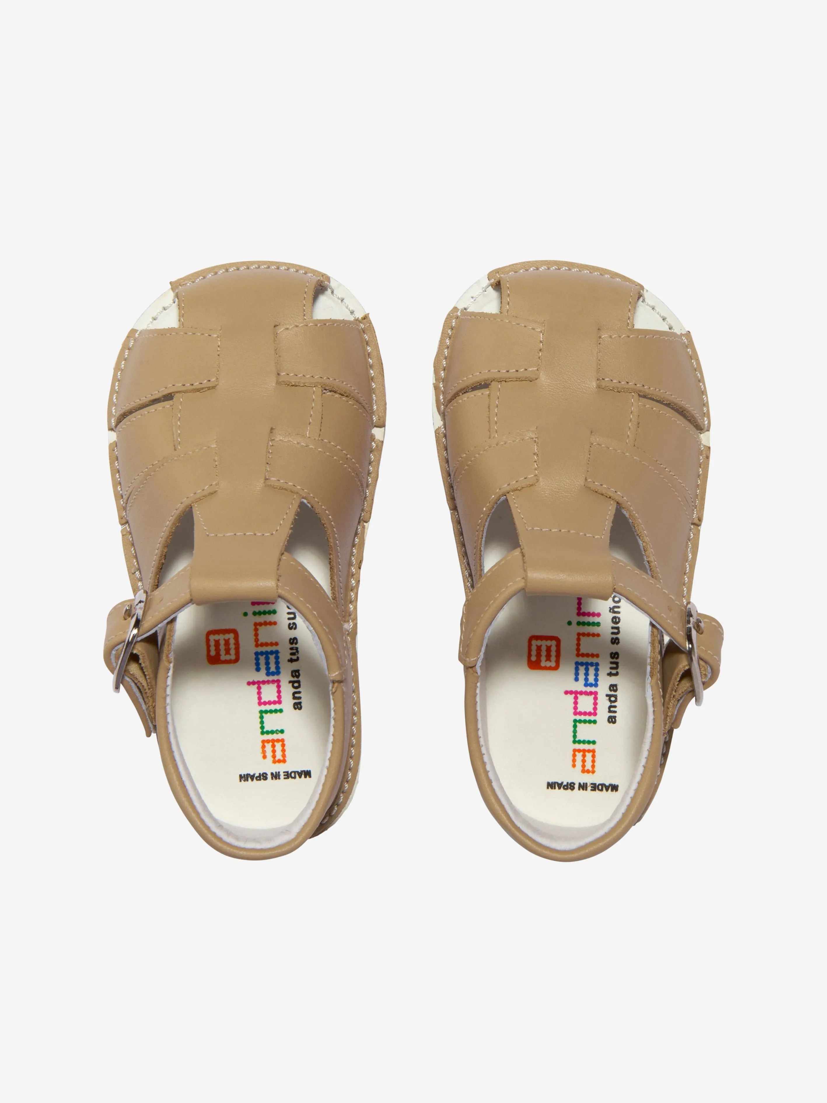 Baby Buckle Strap Sandals in Brown