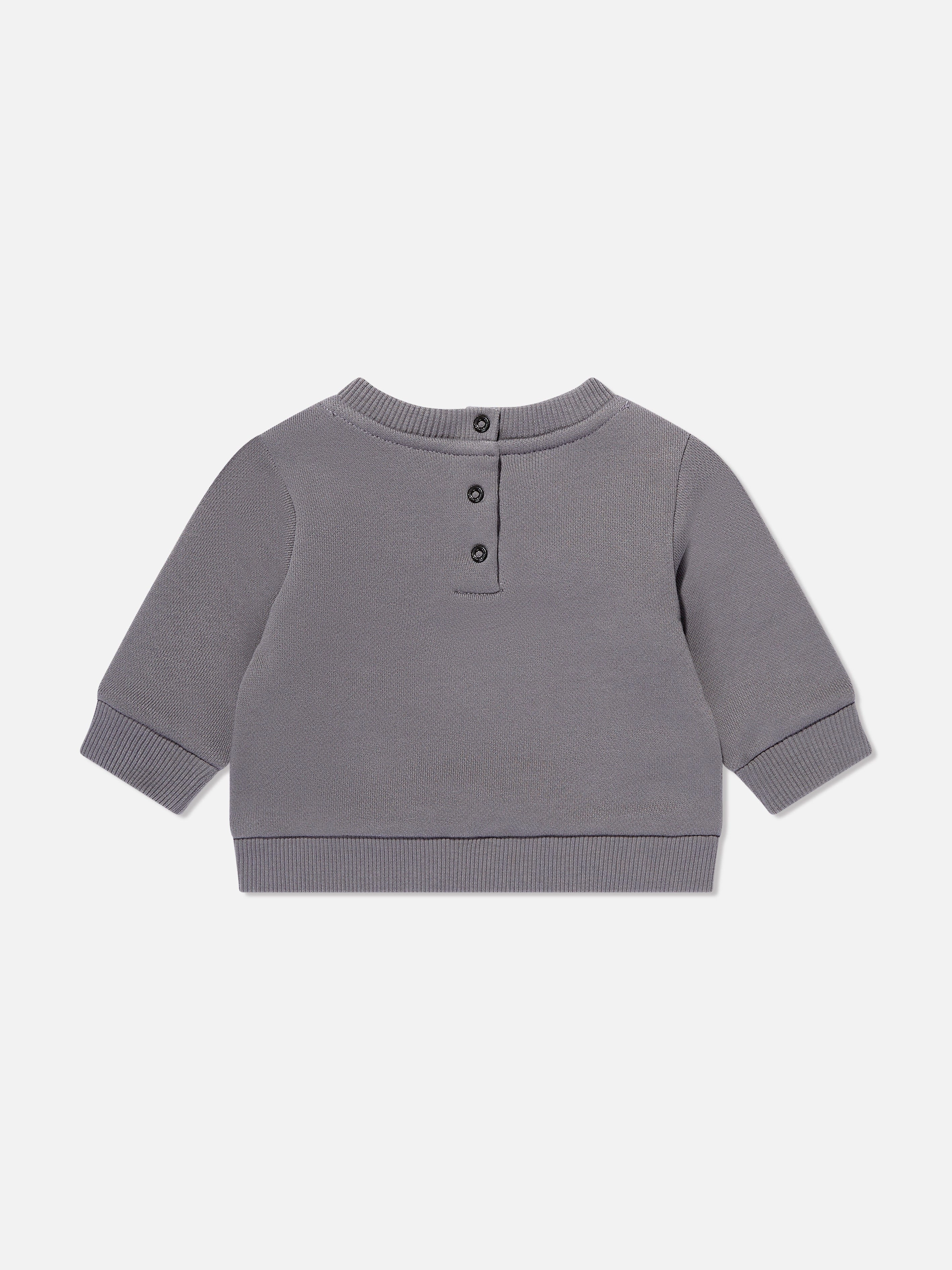 Balmain Baby Boys Logo Sweatshirt in Grey