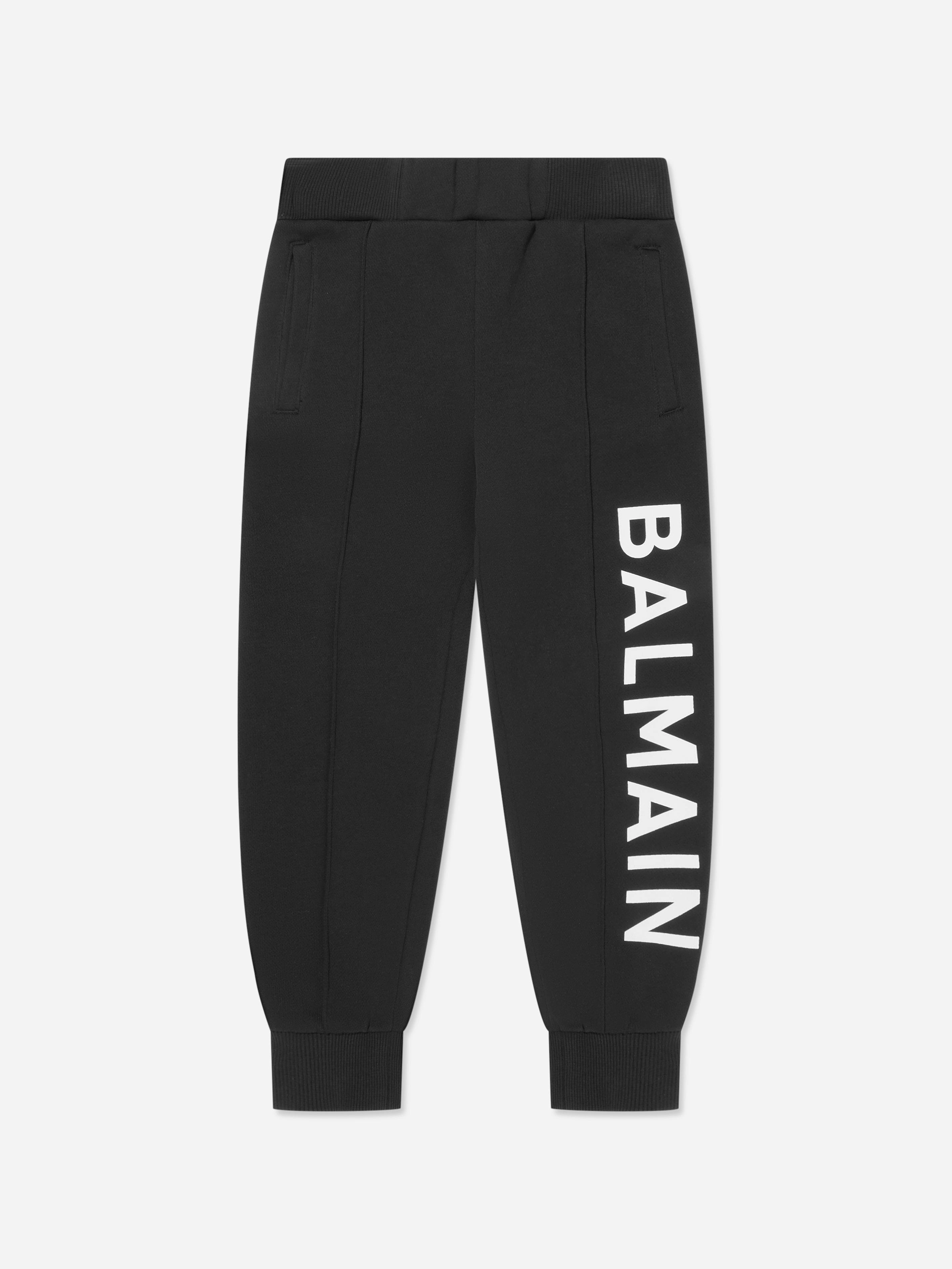 Balmain Kids Logo Joggers in Black