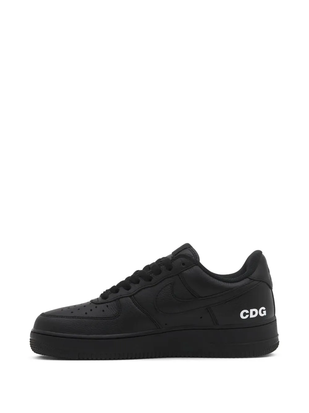 Black Leather High-Top Sneakers