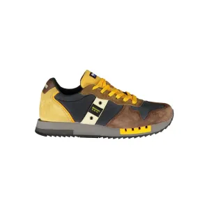 Blauer Chic Contrast Lace-Up Men's Sneakers