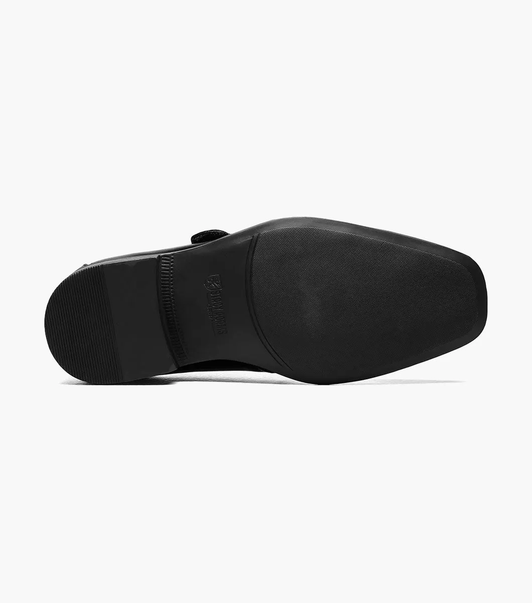 BOYS MACMILLIAN  Cap Toe Monk Strap - Black
