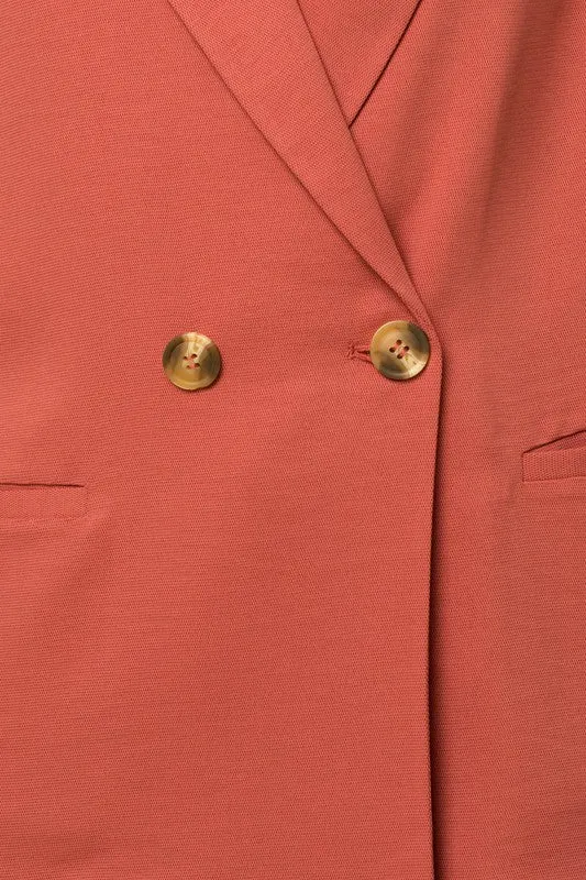 Check In Double Breasted Blazer