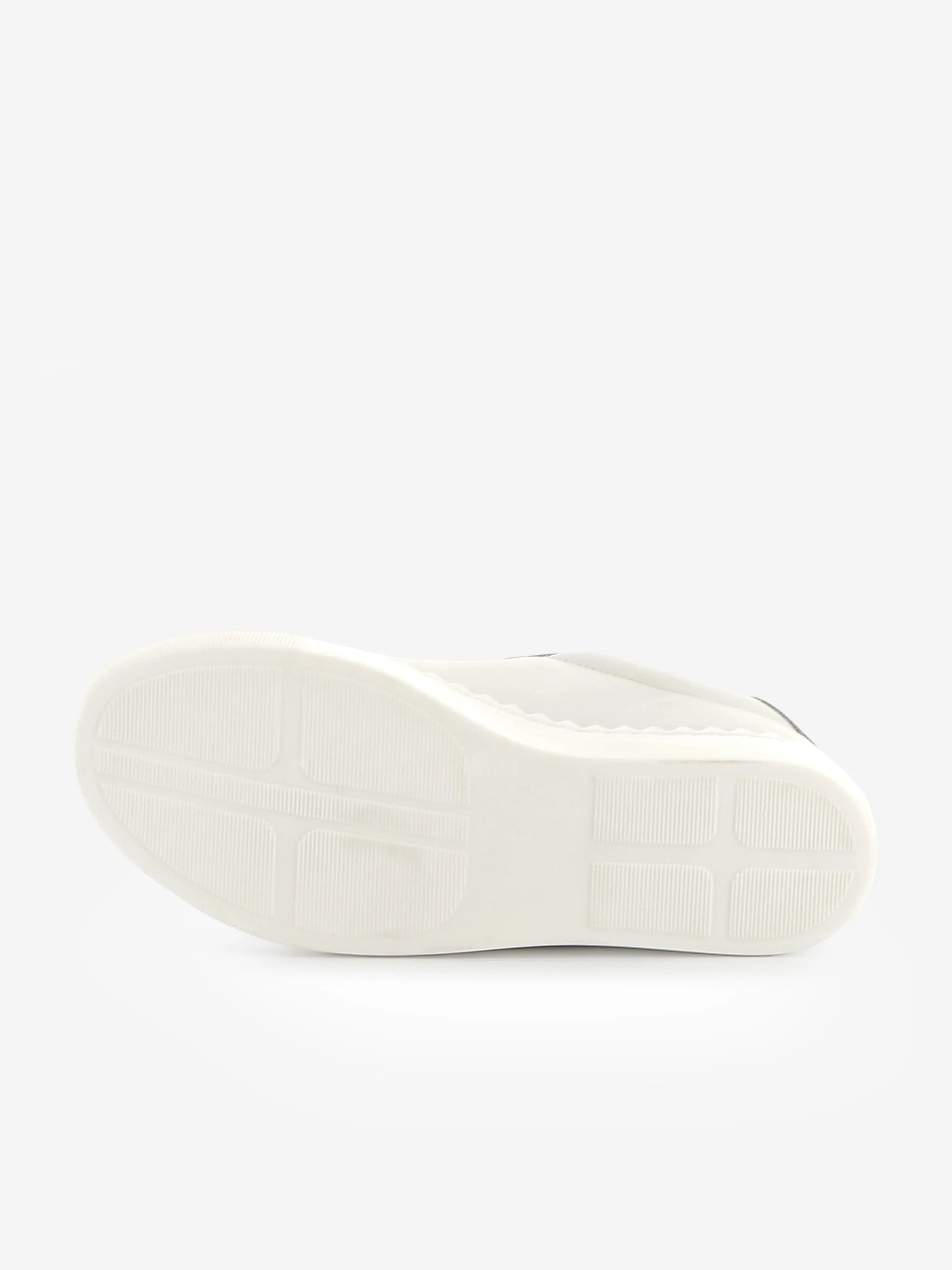 Chloé Girls Leather Logo Trainers in Beige