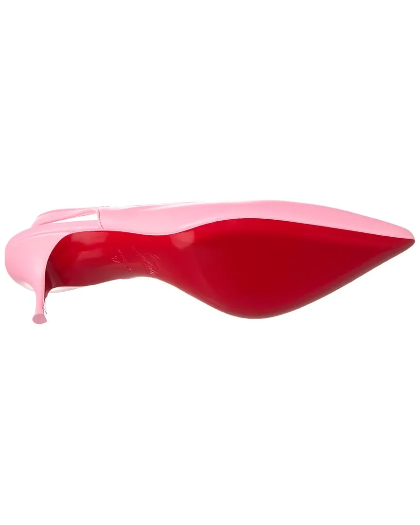 Christian Louboutin Sporty Kate 55 Leather Slingback Pump