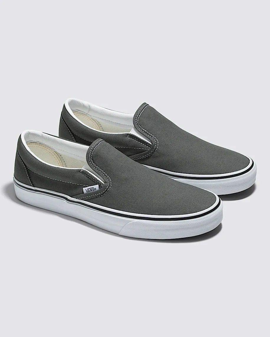 Classic Slip-On Shoes - Charcoal Grey