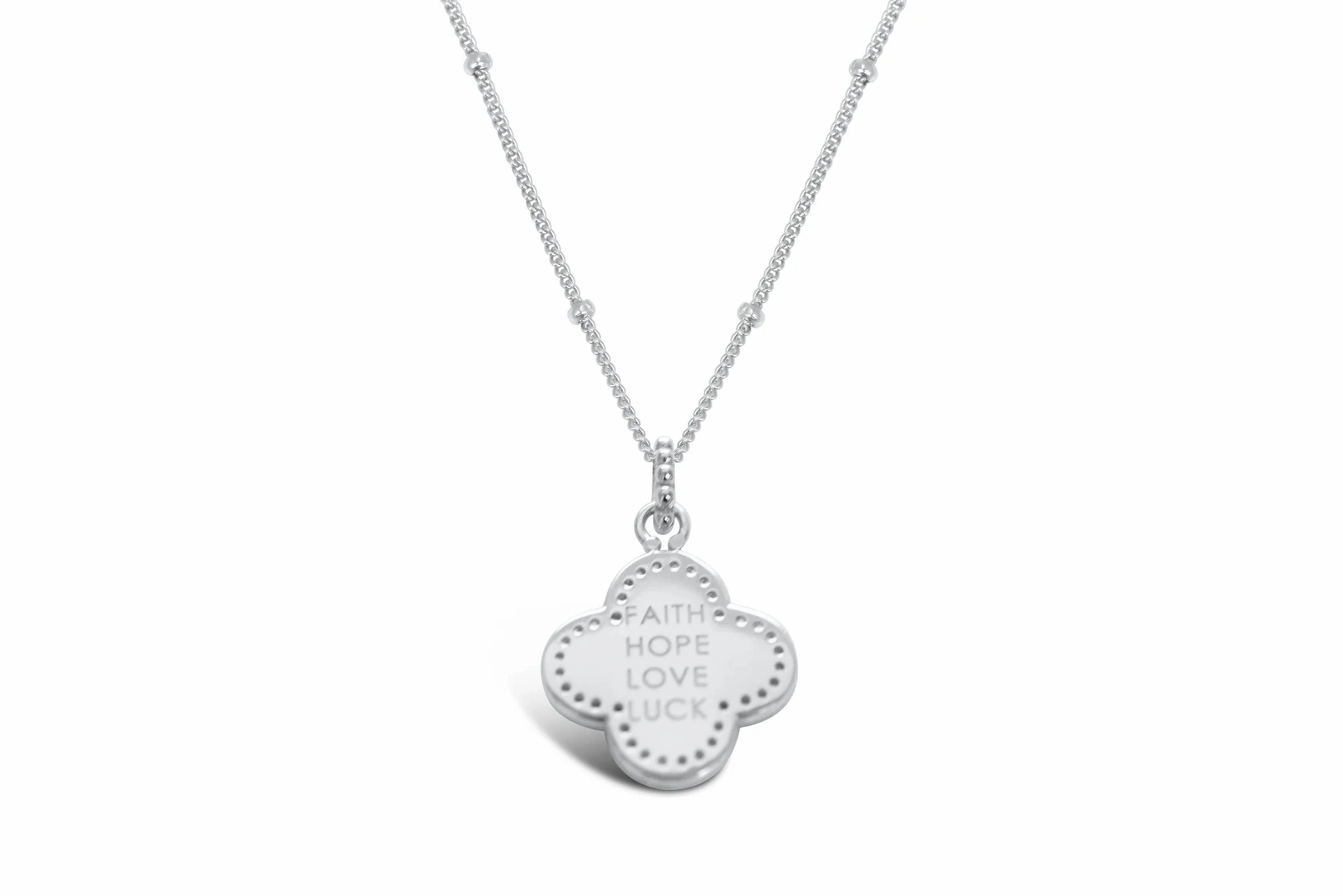 Classy Clover - Silver Necklace