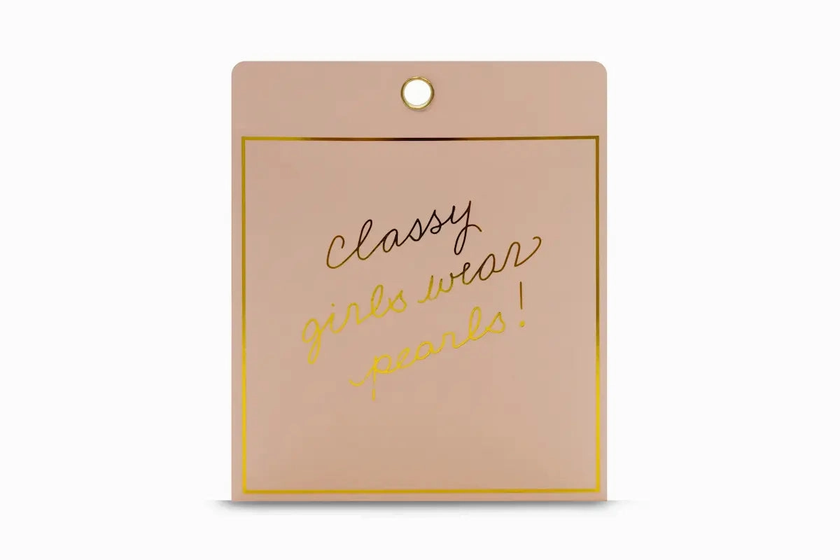 Classy Girls Wear Pearls - MOP Sun and Moon Gold Necklace