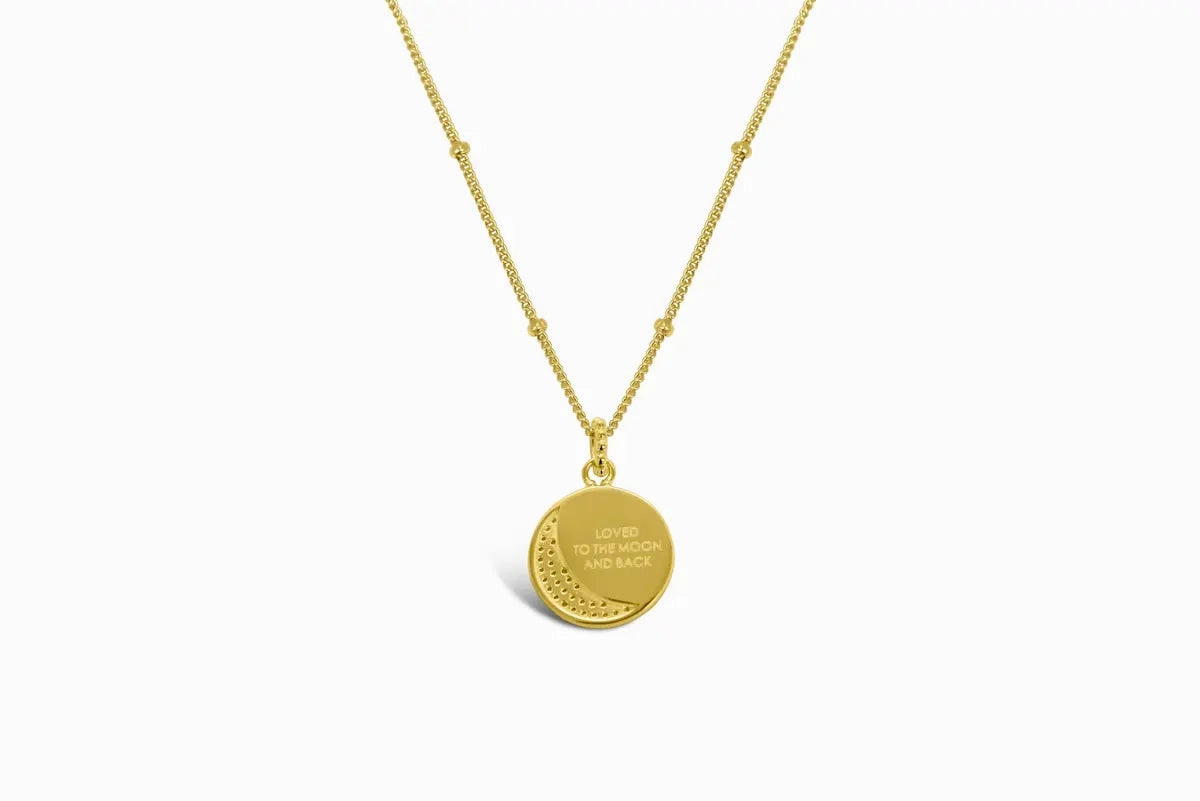 Classy Girls Wear Pearls - MOP Sun and Moon Gold Necklace