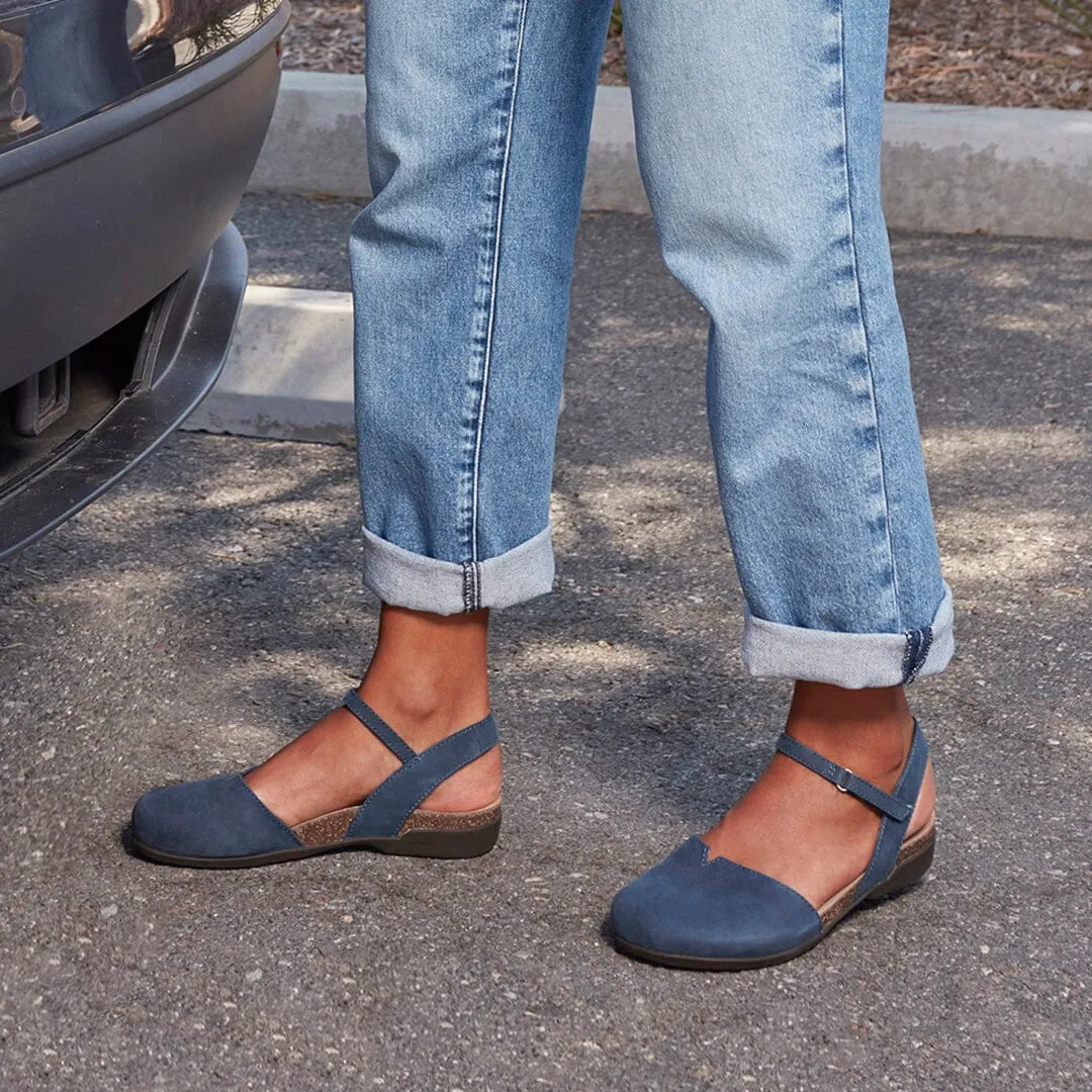 DANSKO ROWAN NAVY MILLED NUBUCK