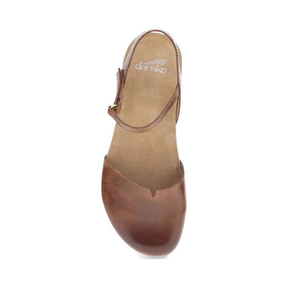 Dansko Women's Rowan Closed Toe Sandal in Tan