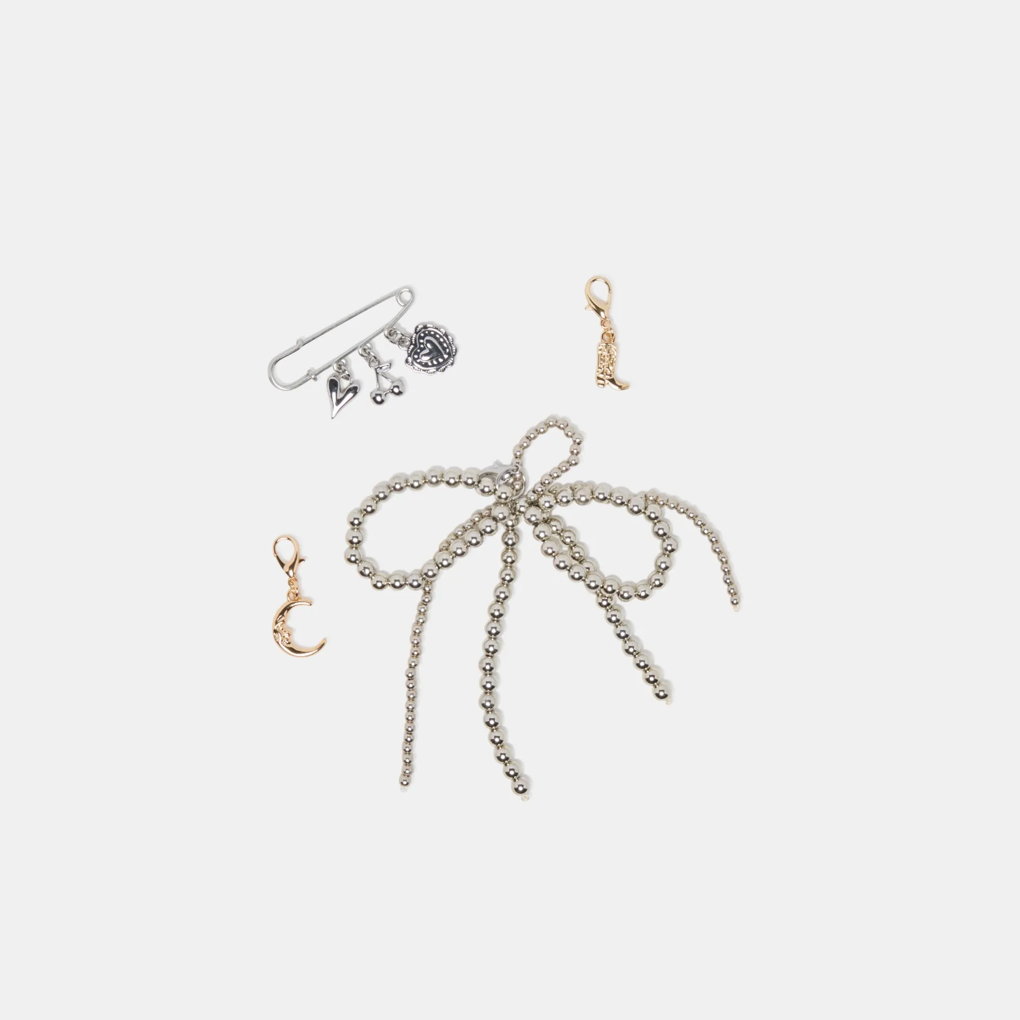 DELANY SNEAKERS LIGHT GOLD   PIN CHARM BUNDLE