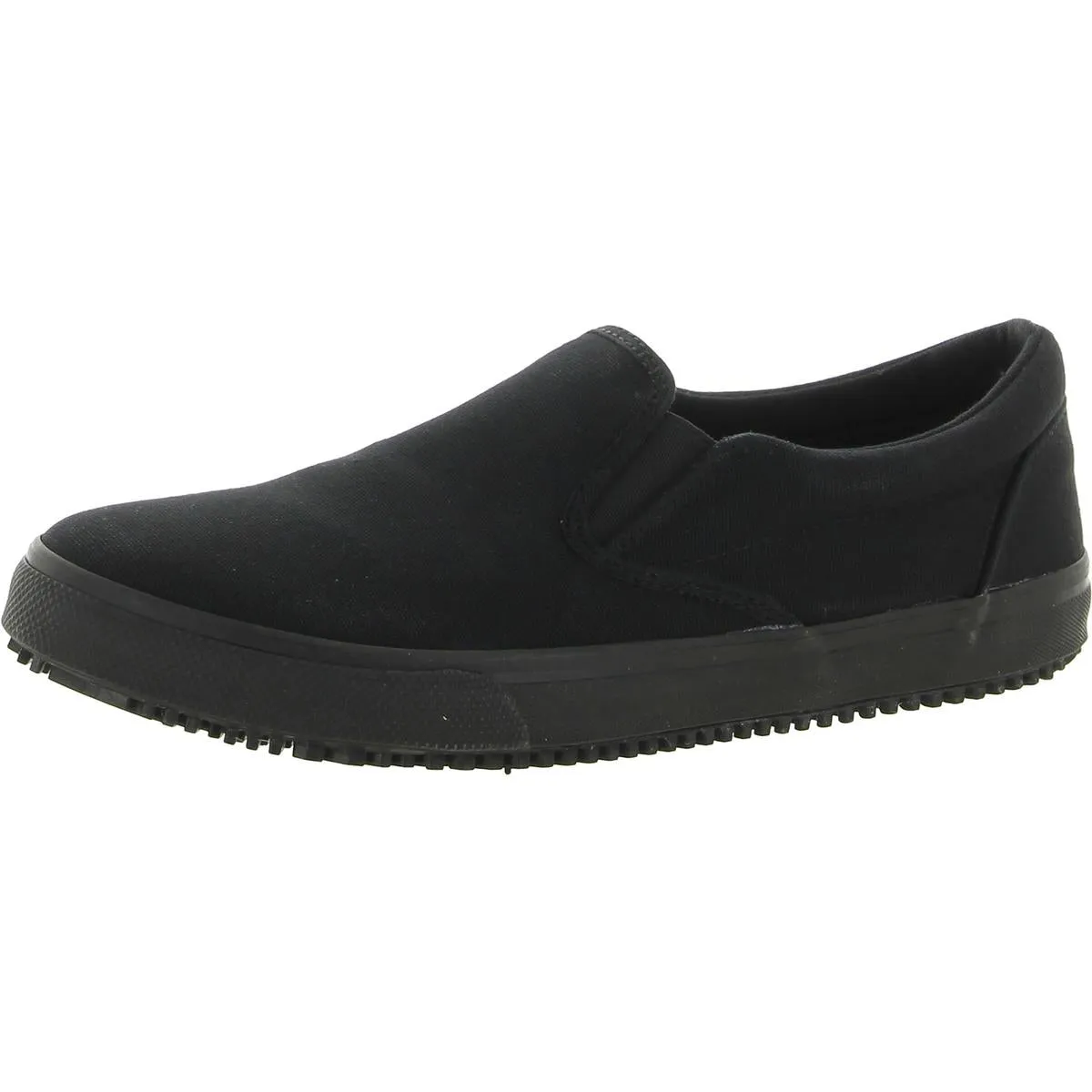 Delvee  Womens Work Round Toe Slip-On Sneakers