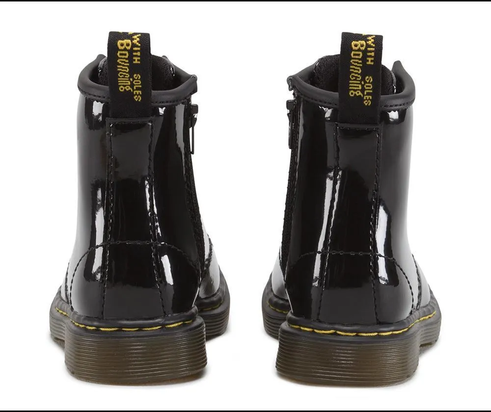 Dr. Martens Kids Brooklee Black Patent Lamper
