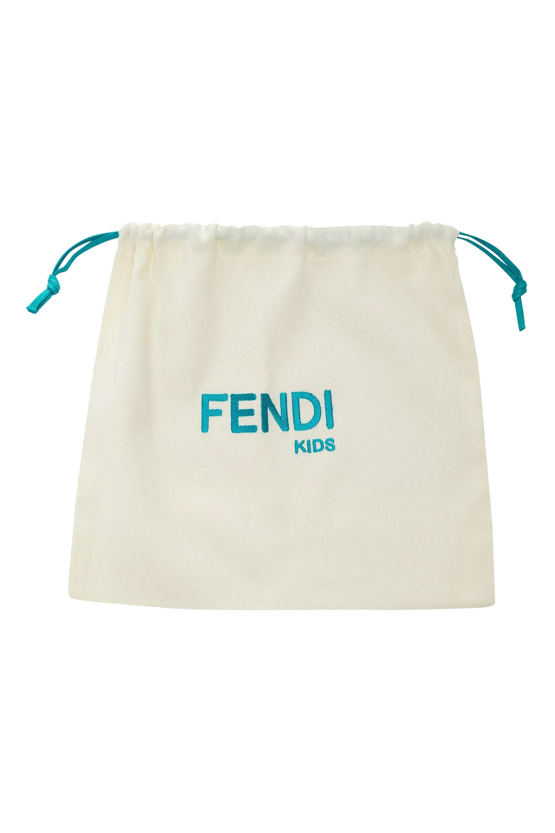 Fendi Kids FF Logo Sandals in Beige