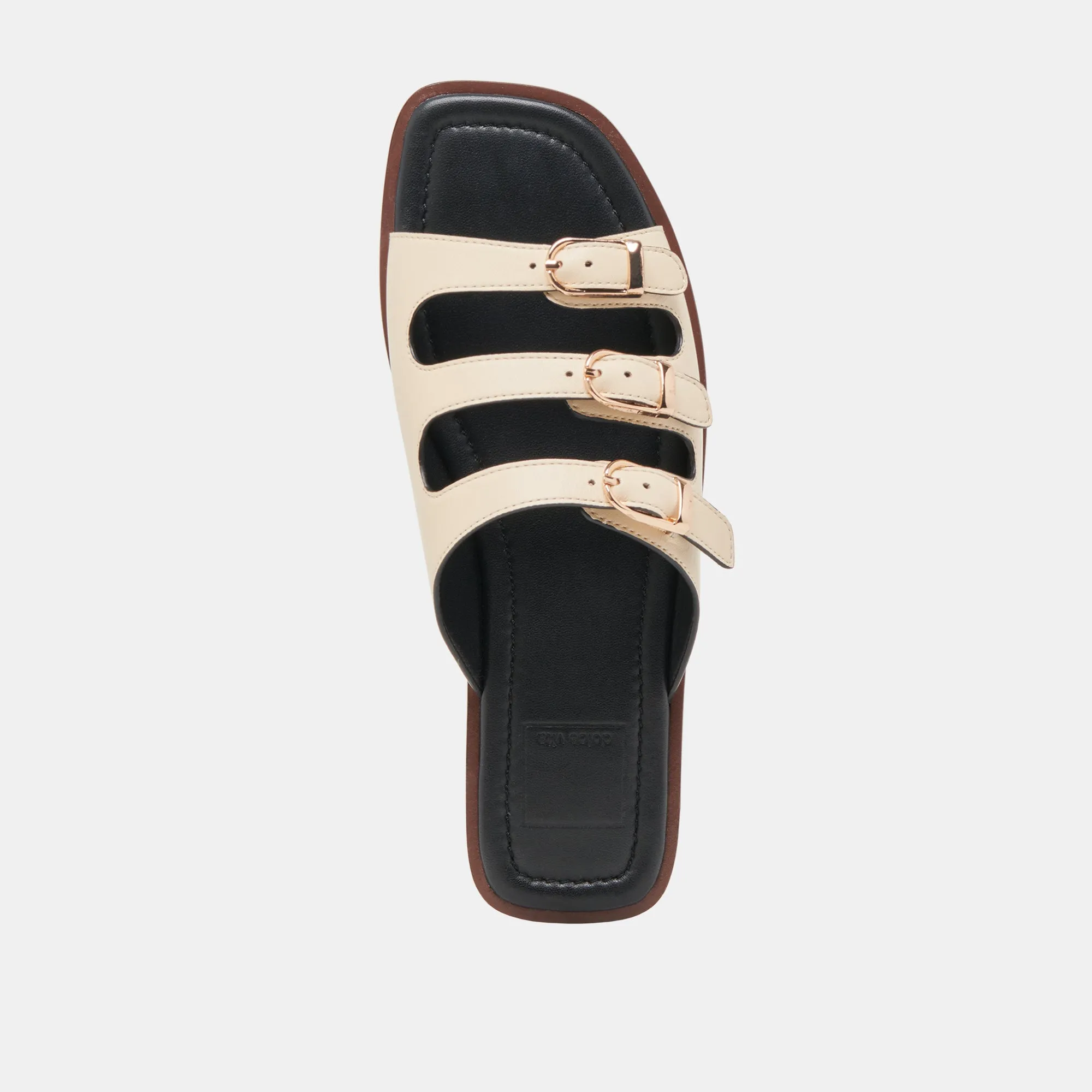 FIN SANDALS BONE LEATHER