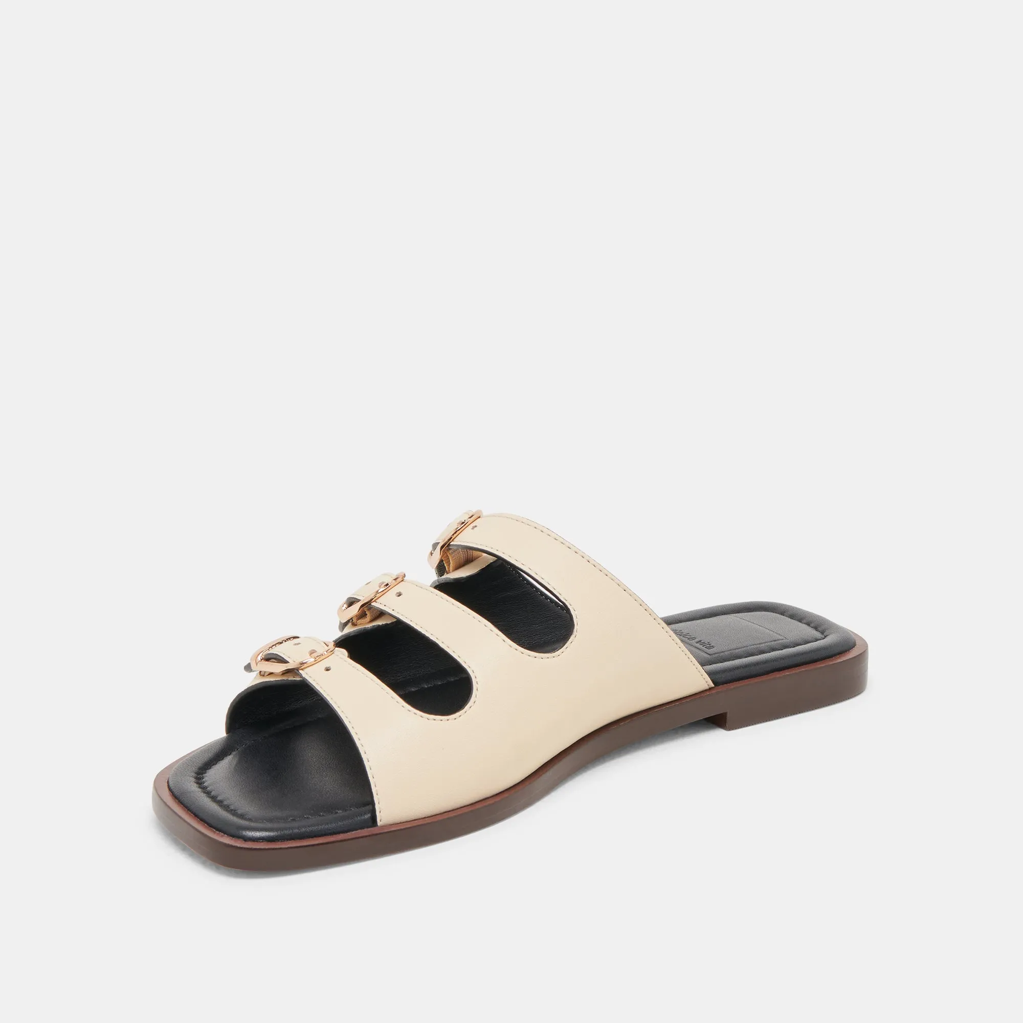 FIN SANDALS BONE LEATHER