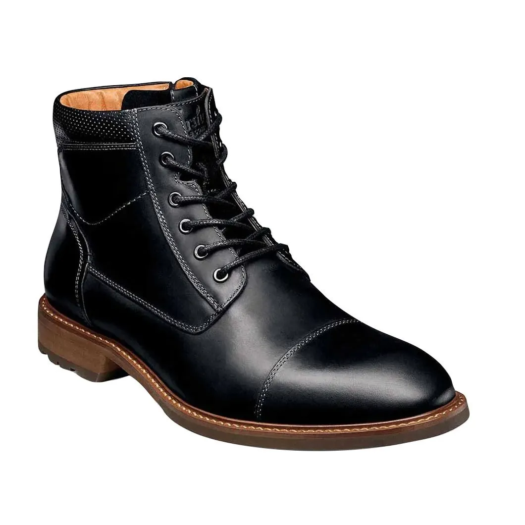 Florsheim Men's Lodge Cap Boot Black