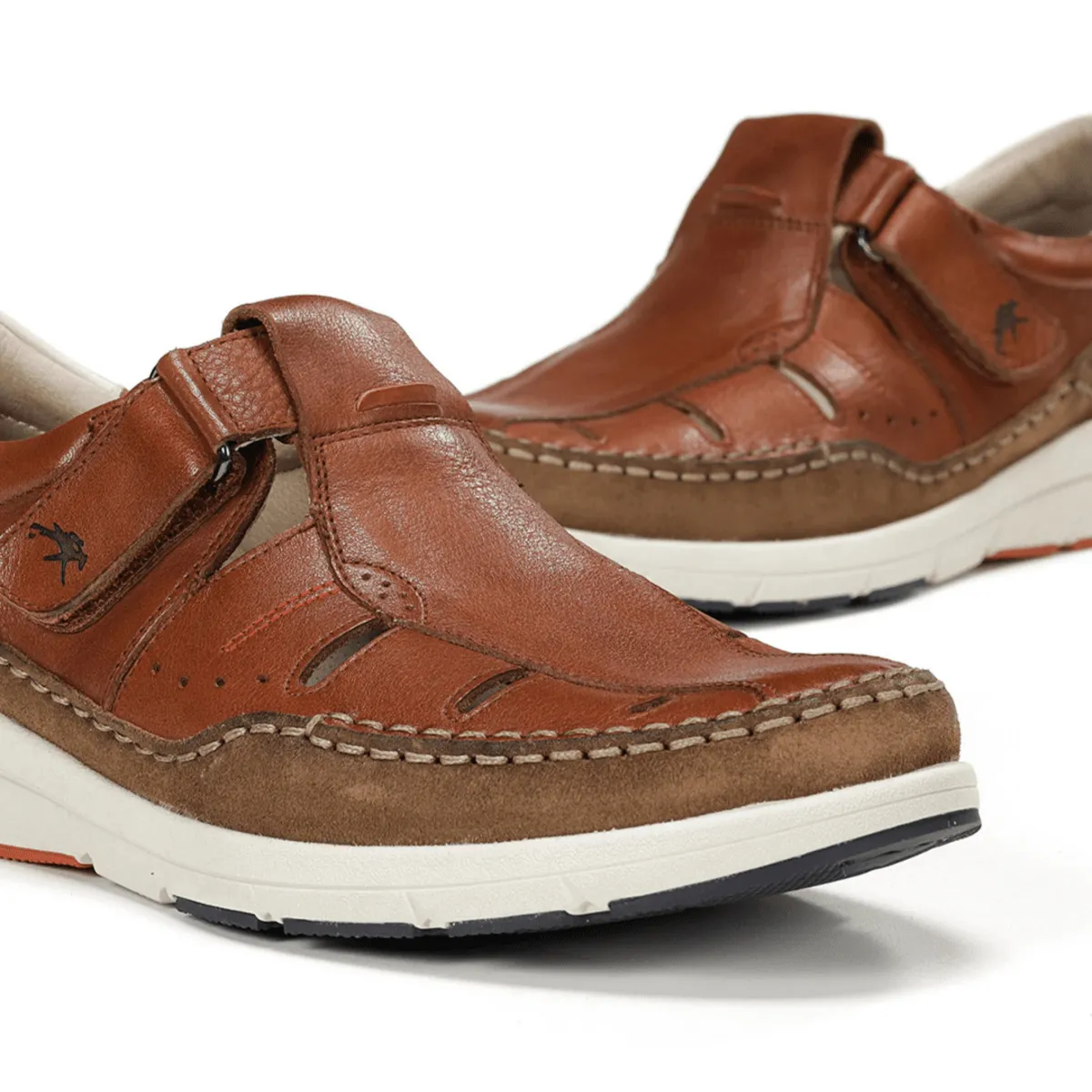 Fluchos Men's Kai Fisherman Brown Leather