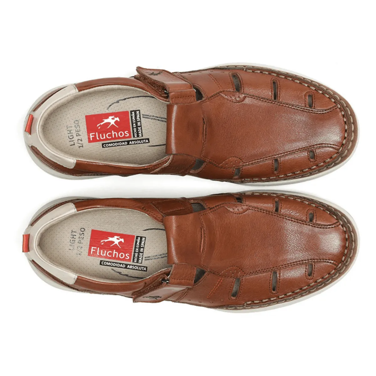 Fluchos Men's Kai Fisherman Brown Leather