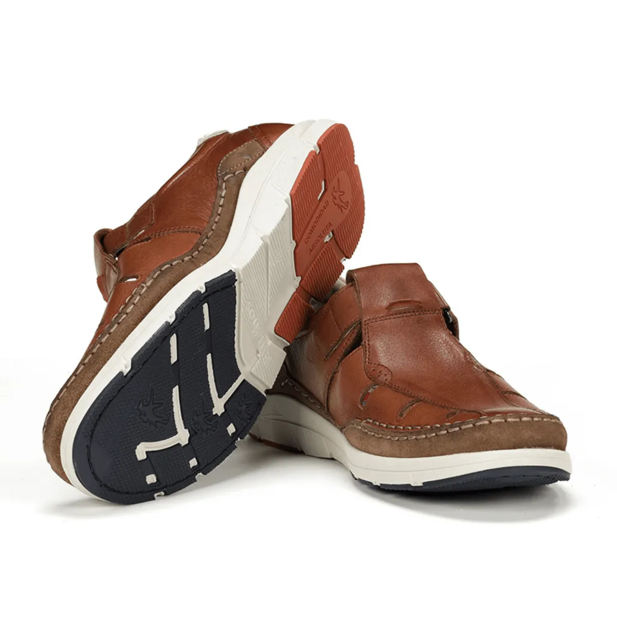 Fluchos Men's Kai Fisherman Brown Leather