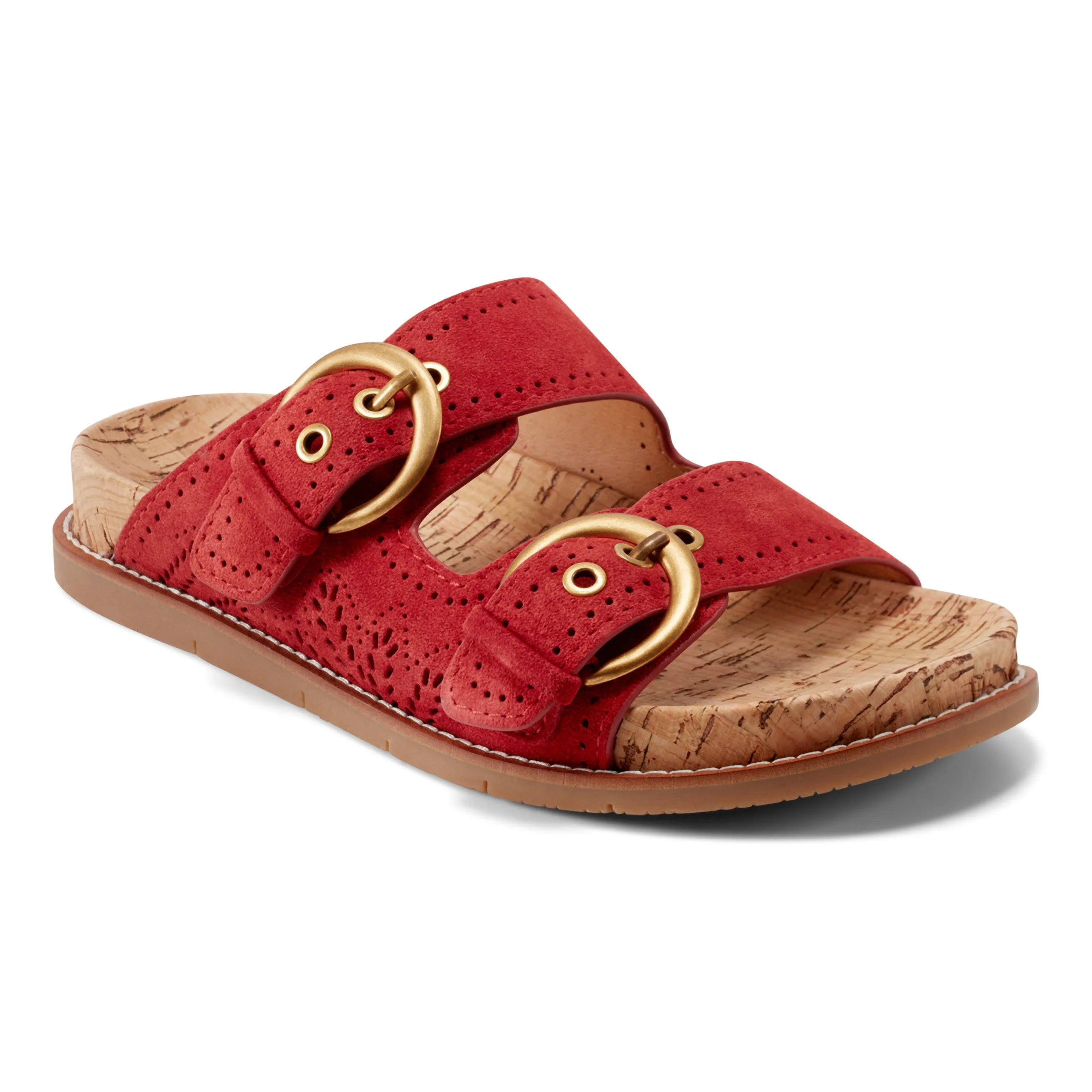 Francii Round Toe Casual Slip-on Flat Sandals
