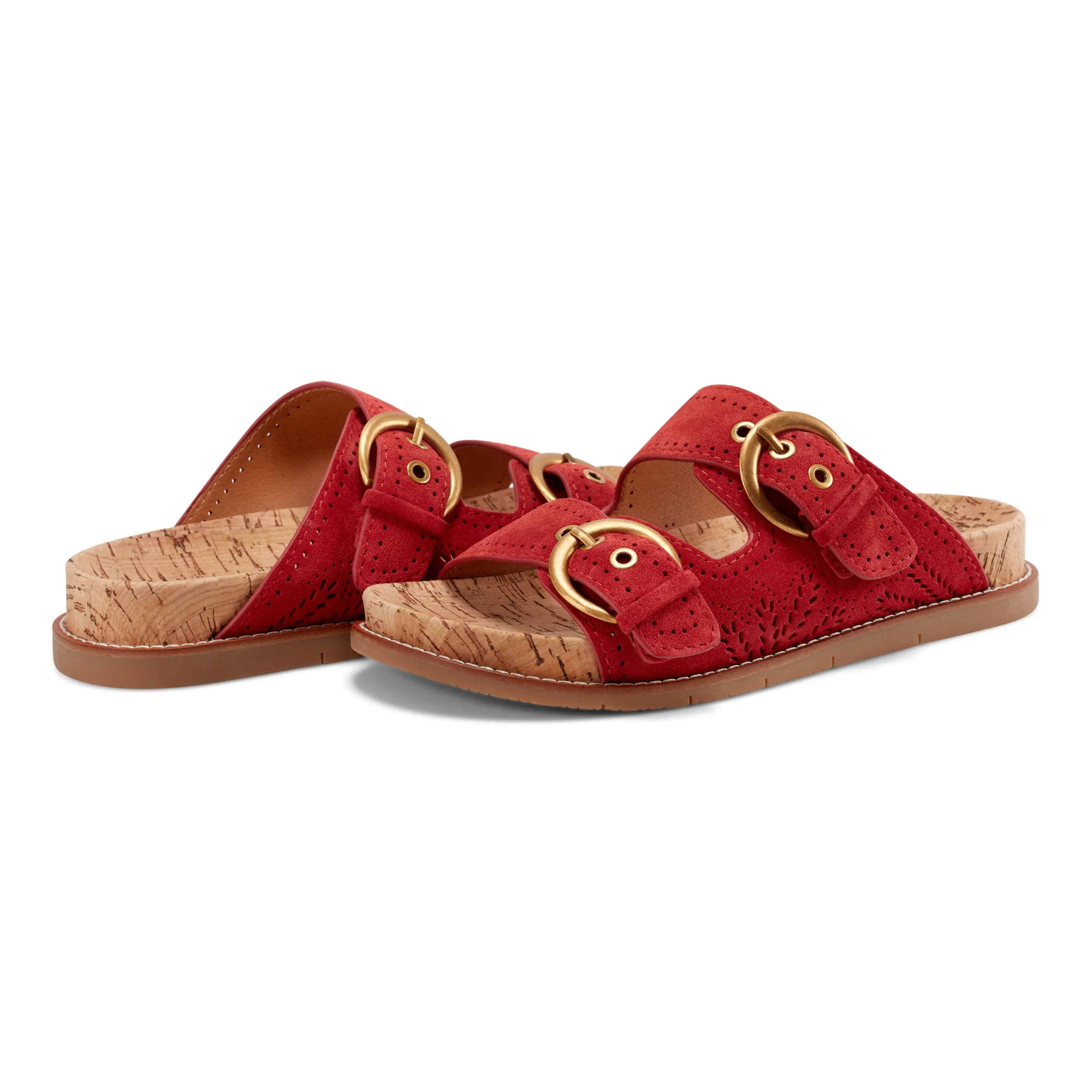 Francii Round Toe Casual Slip-on Flat Sandals