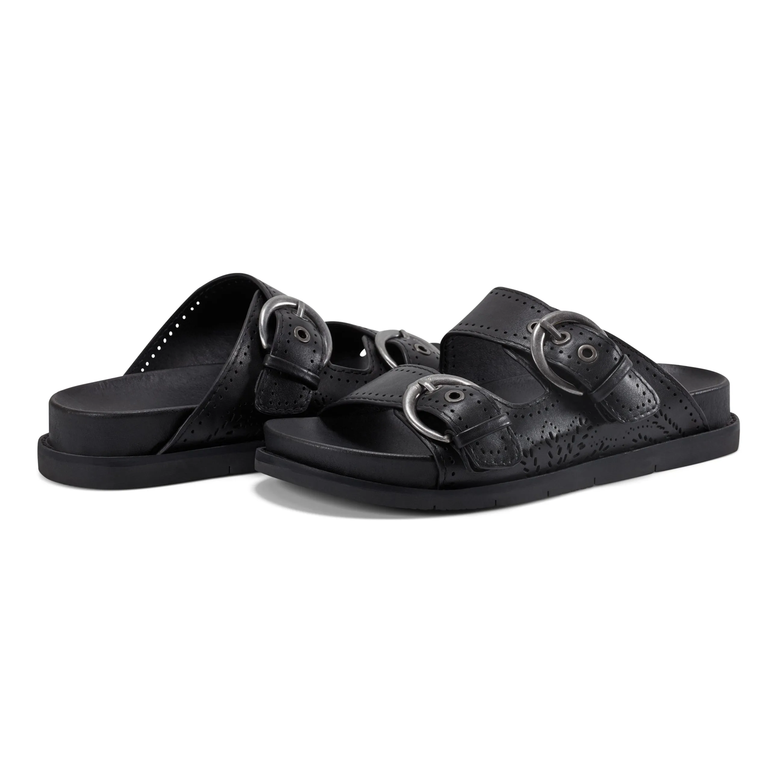 Francii Round Toe Casual Slip-on Flat Sandals