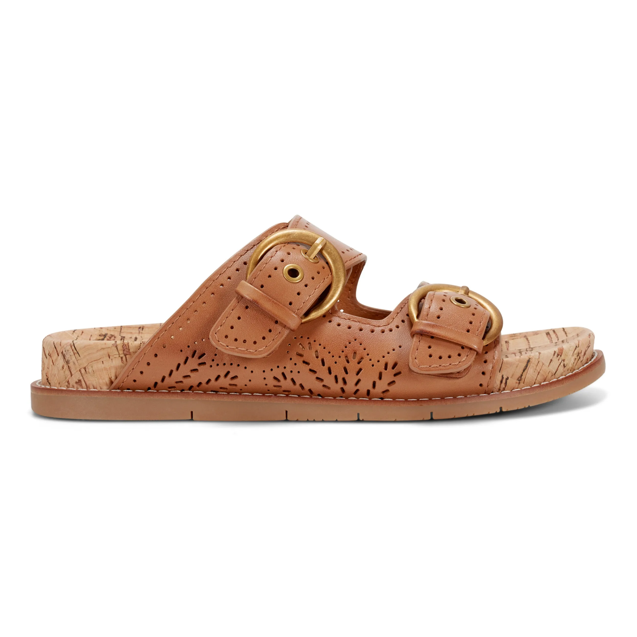 Francii Round Toe Casual Slip-on Flat Sandals
