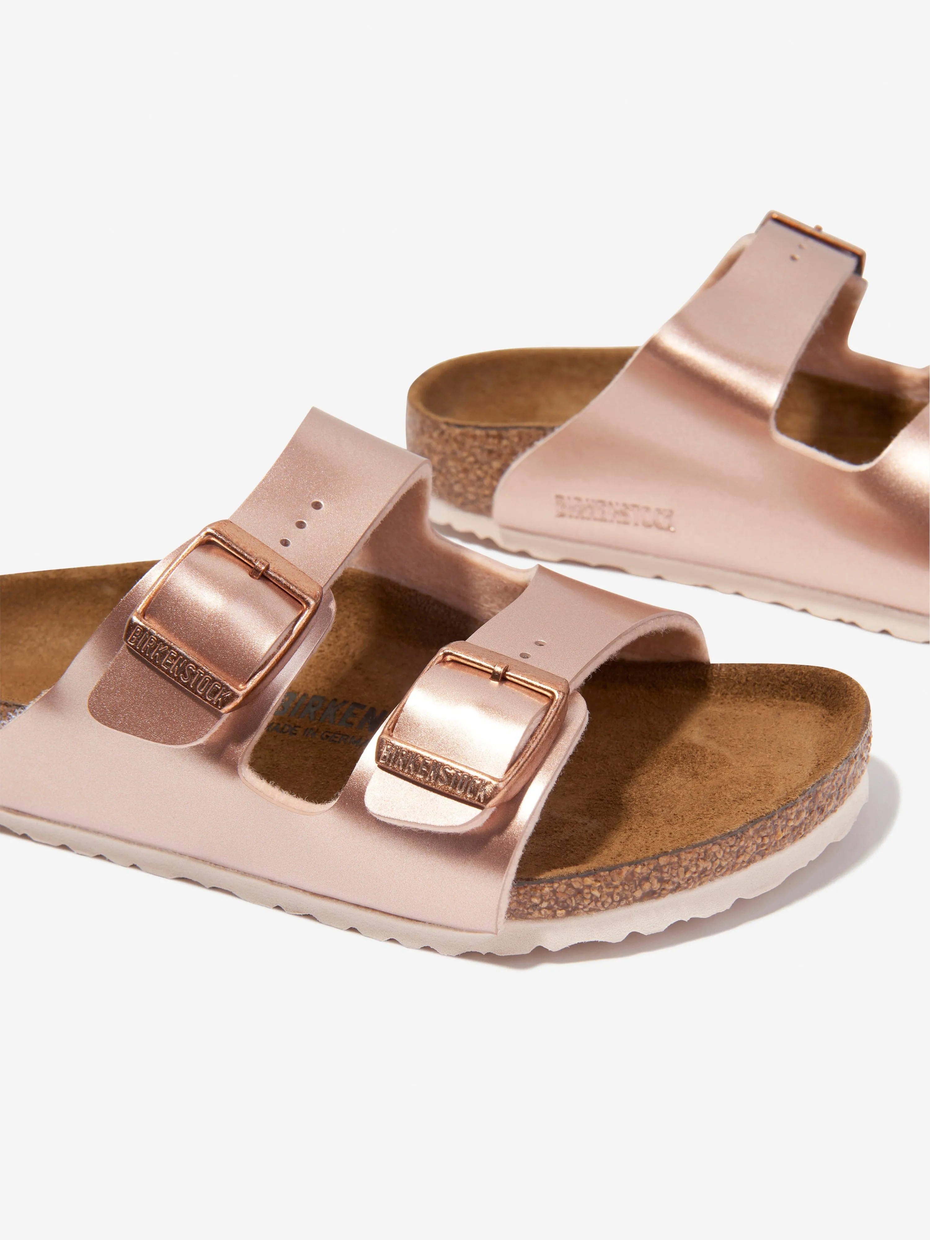 Girls Arizona Classic Metallic Sandals in Copper