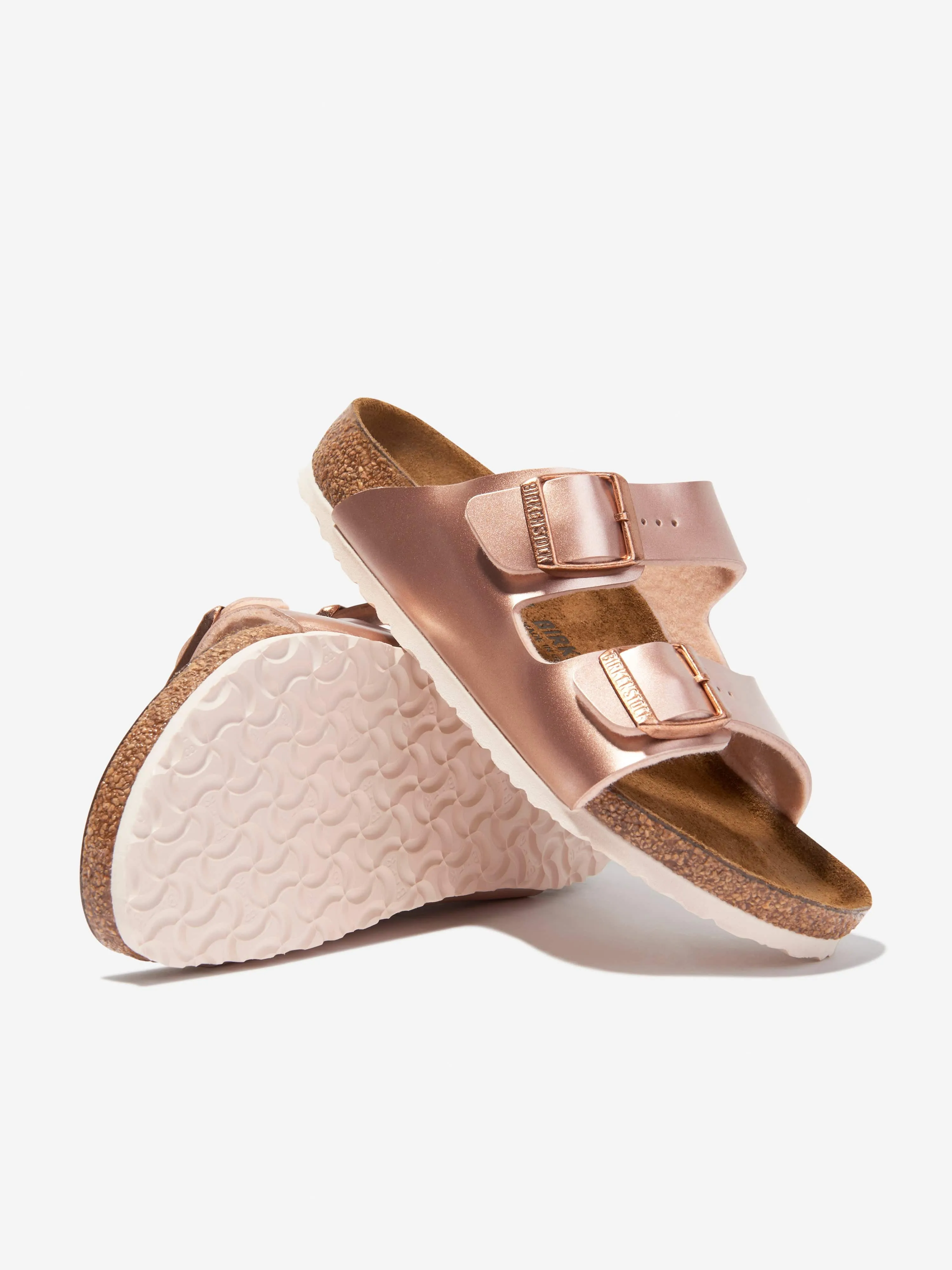 Girls Arizona Classic Metallic Sandals in Copper
