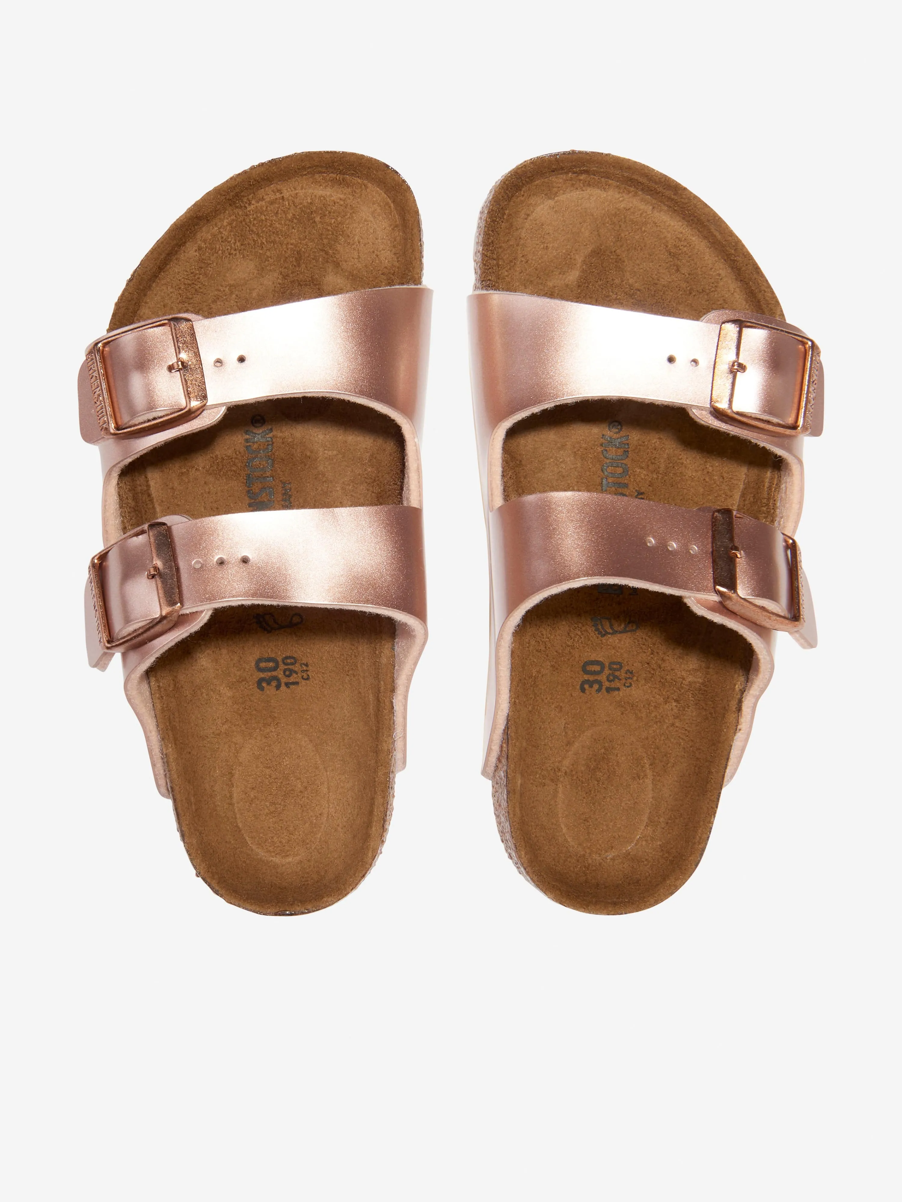 Girls Arizona Classic Metallic Sandals in Copper