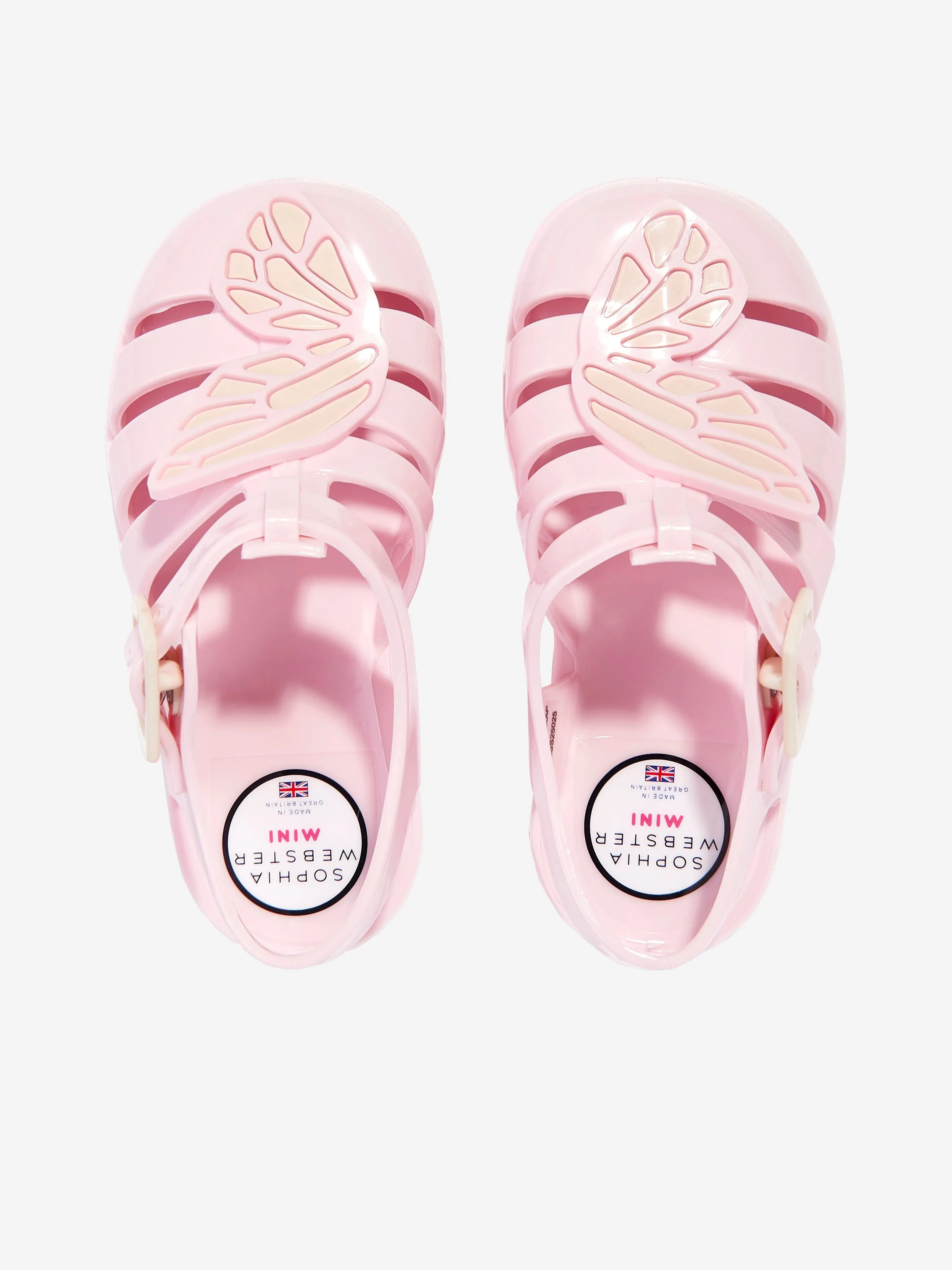 Girls Butterfly Jelly Sandals in Pink
