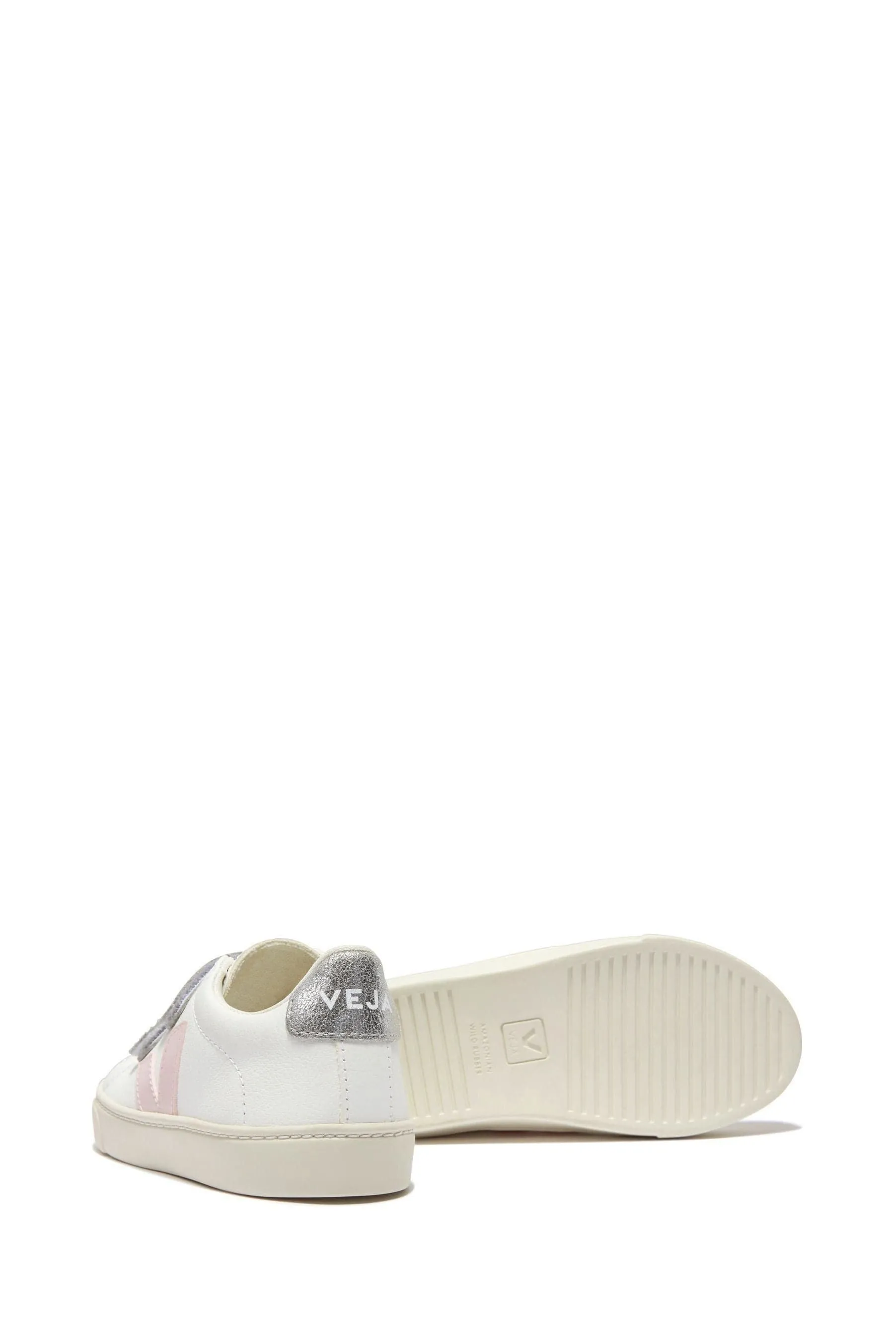 Girls Esplar ChromeFree Leather Trainers in White