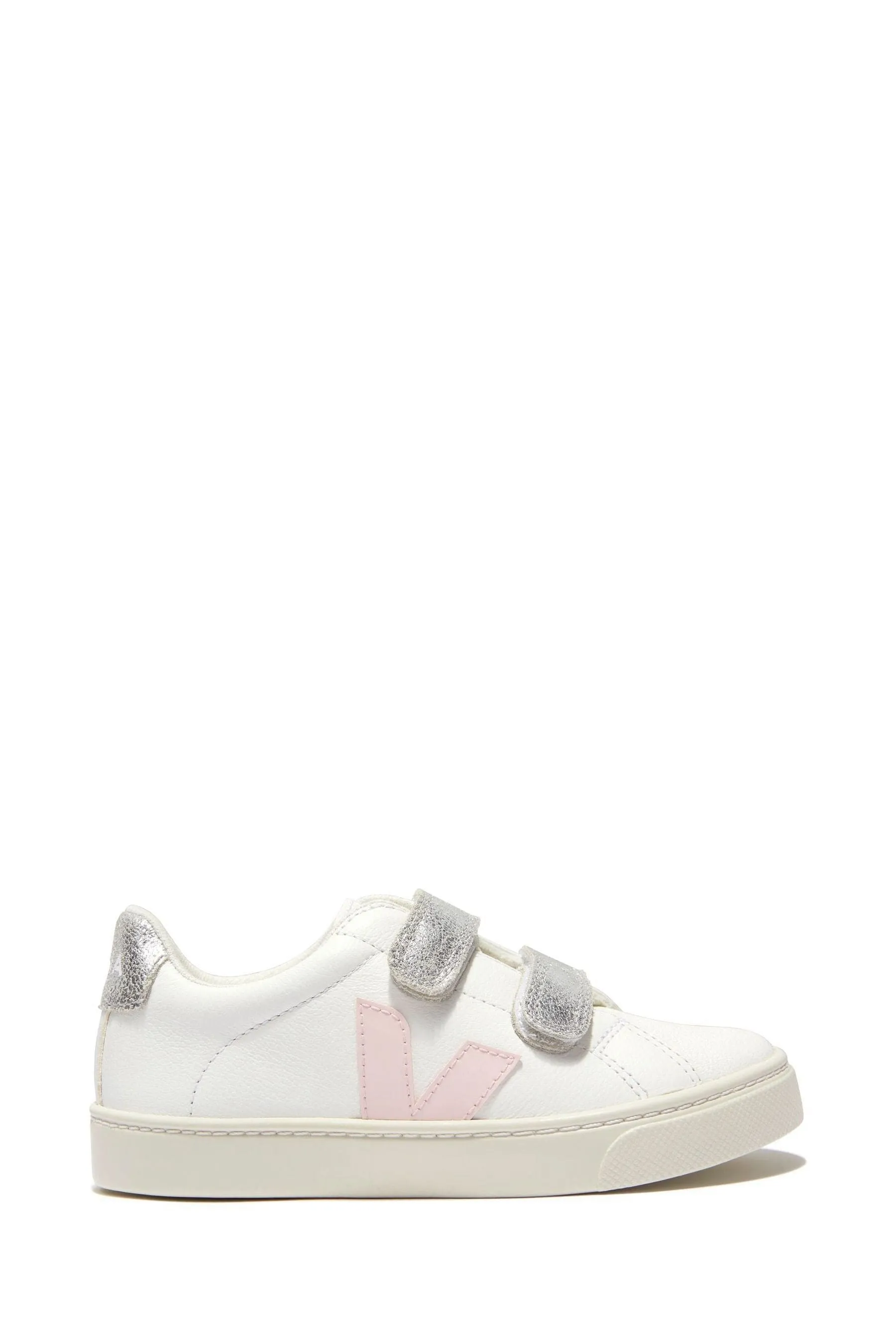 Girls Esplar ChromeFree Leather Trainers in White