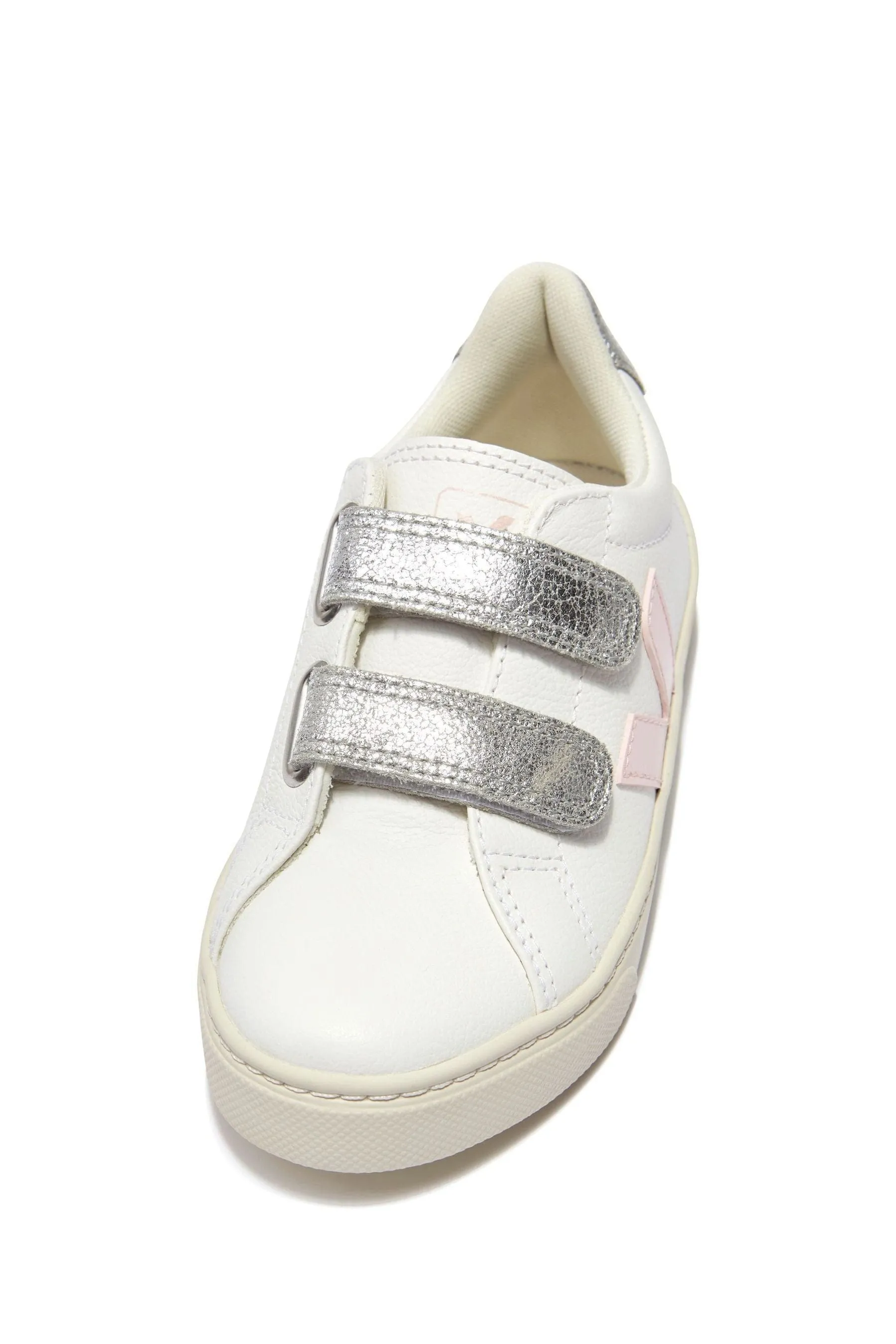 Girls Esplar ChromeFree Leather Trainers in White