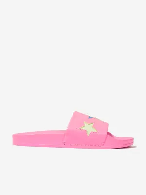 Girls Star Sliders in Pink